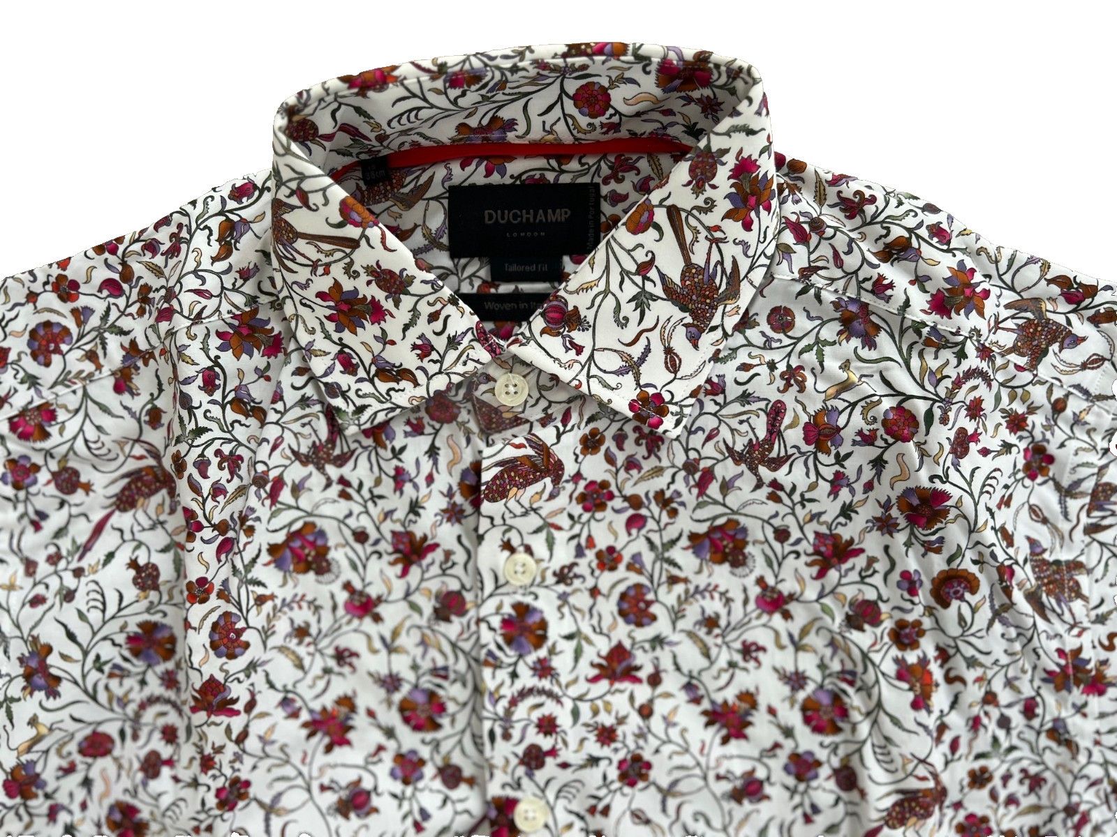Duchamp London Duchamp London Tailored Fit Floral Button Shirt Size US S / EU 44-46 / 1 - 2 Thumbnail
