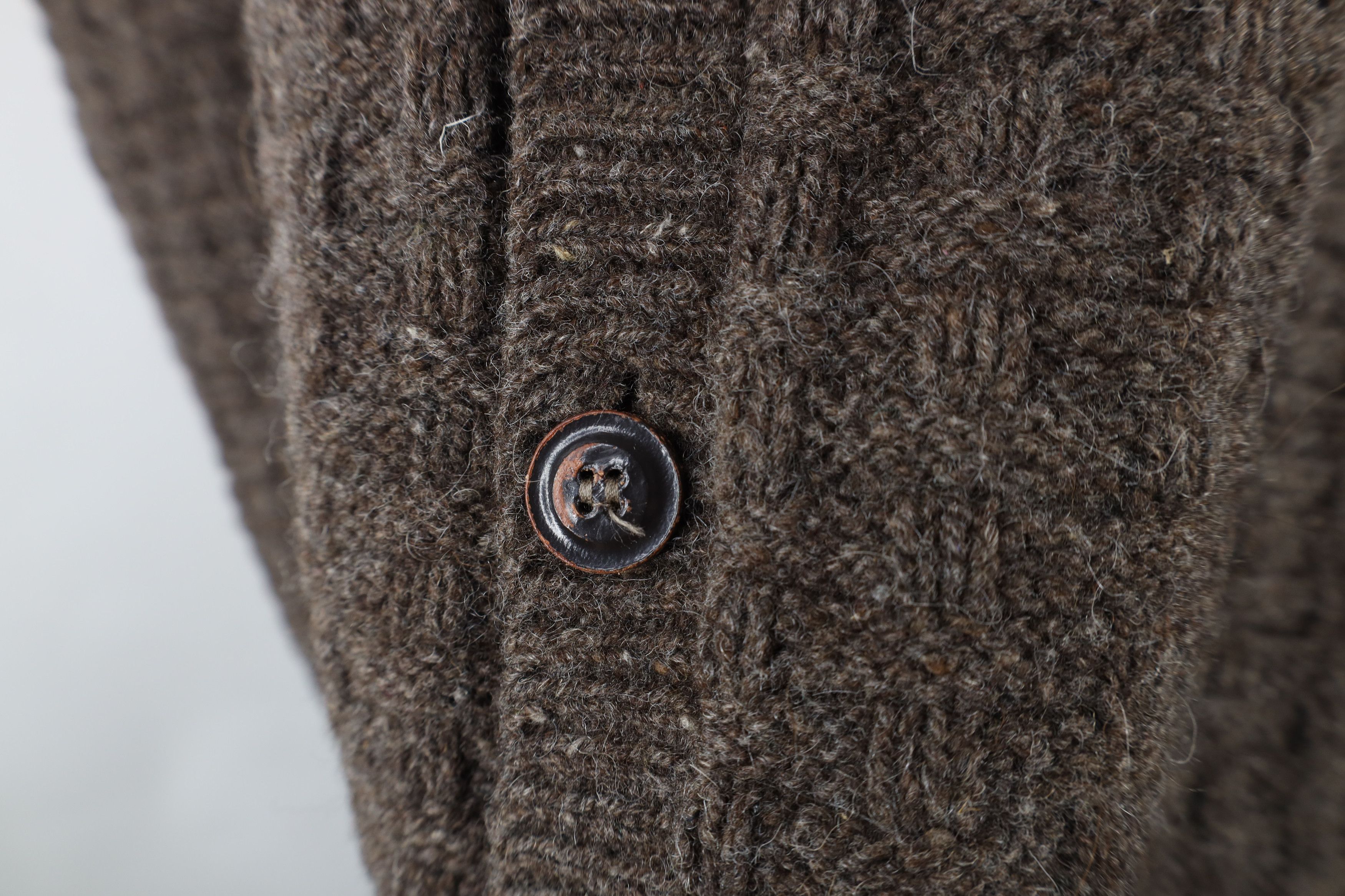 Orvis × Vintage Vintage 90s Orvis Weave Knit Cardigan Sweater Vest Brown USA Size US XXL / EU 58 / 5 - 4 Thumbnail