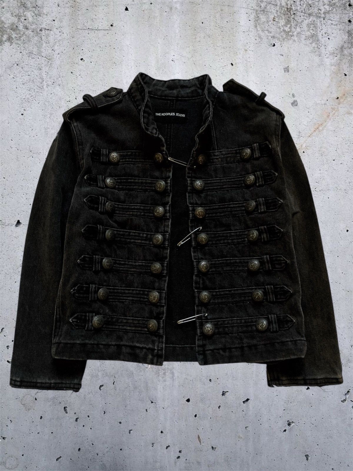 The Kooples The Kooples Jeans Military Hussar Denim Jacket Size US S / EU 44-46 / 1 - 1 Thumbnail