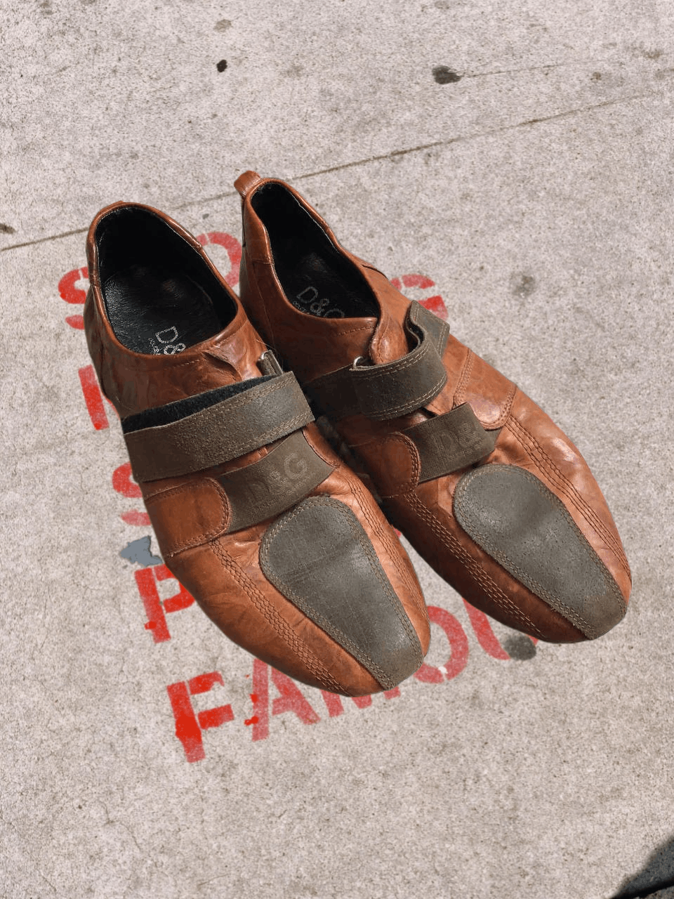 Dolce & Gabbana DOLCE GABBANA BROWN LEATHER SIGNATURE SNEAKERS SHOES Size US 10 / EU 43 - 1 Thumbnail