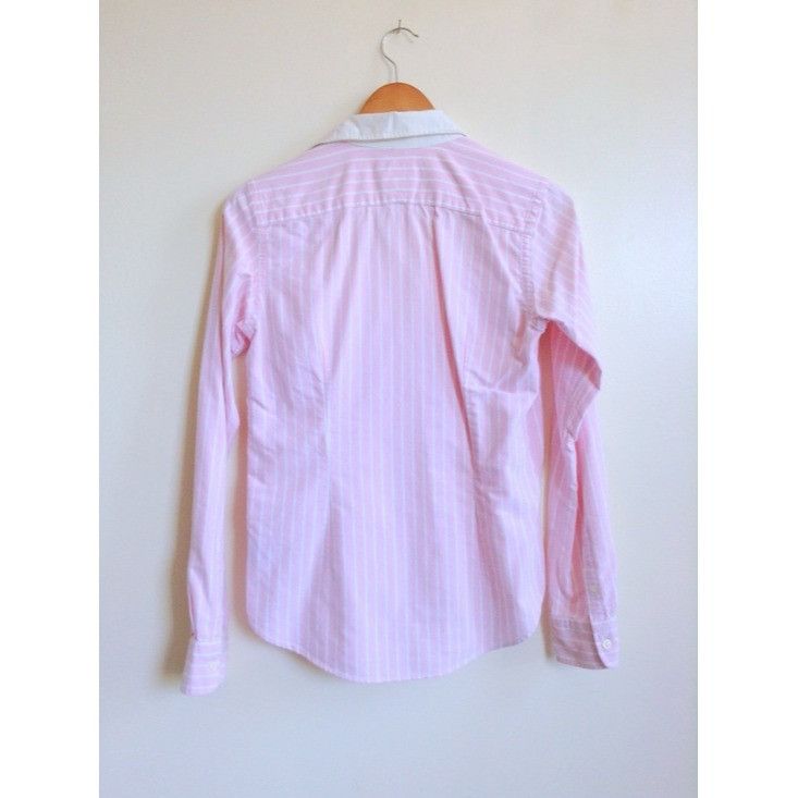Rugby Ralph Lauren Rugby Ralph Lauren Pink Stripe Oxford Peter Pan Collar Rare Size M / US 6-8 / IT 42-44 - 8 Thumbnail