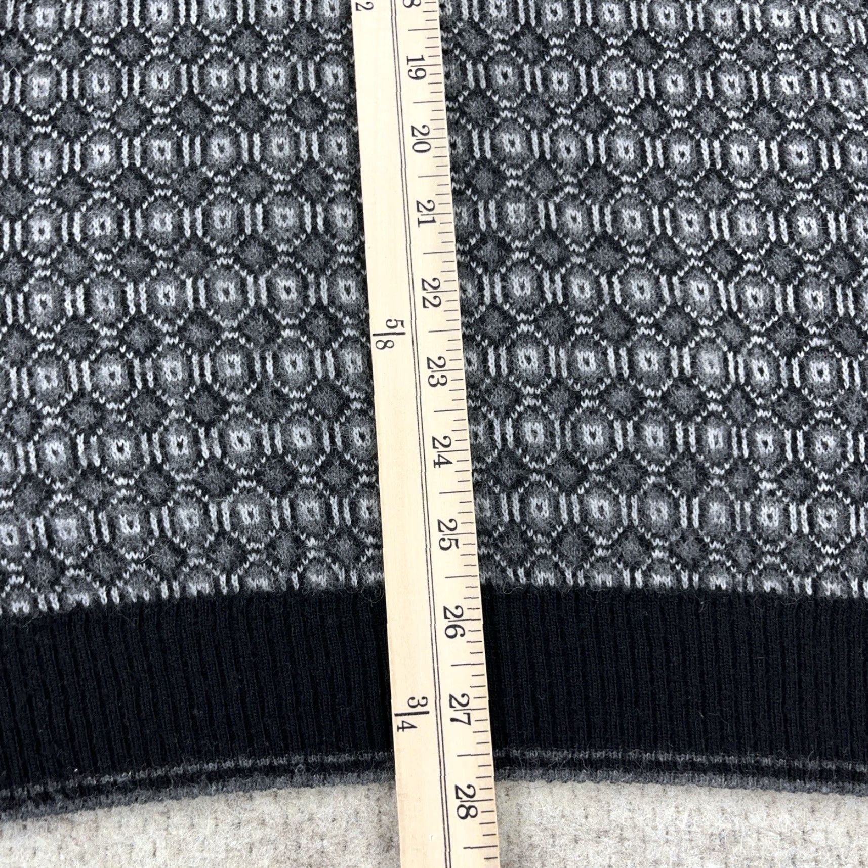 Vintage VINTAGE Grandpa Sweater Men XL Gray Wool Blend Geometric Knit 90s Y2K Cosby Hagger Pullover Crew Neck Mens Size US XL / EU 56 / 4 - 7 Thumbnail