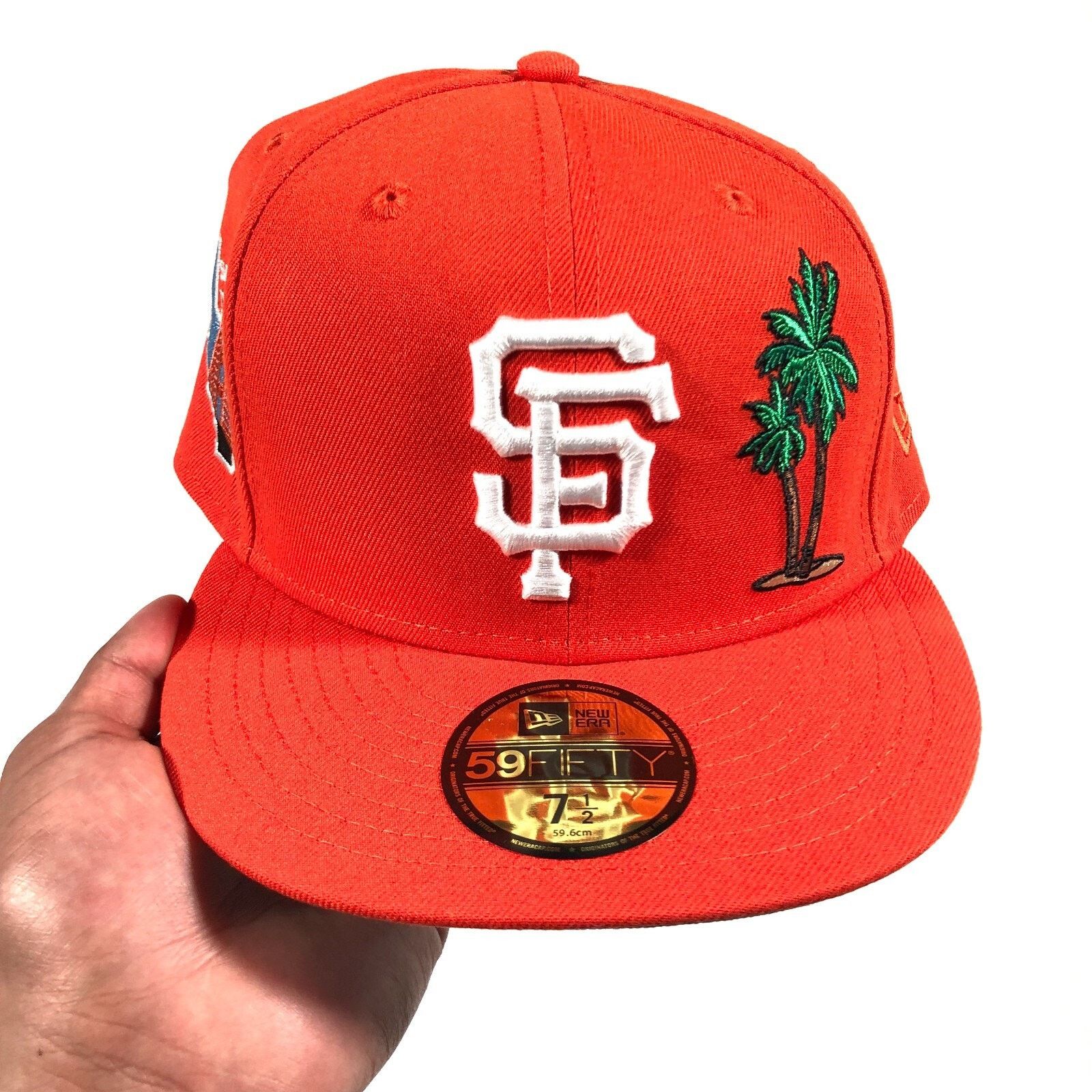 New Era San Francisco Giants Orange Palm Tree Sushi Hat Size 7 1/2 Size ONE SIZE - 2 Thumbnail