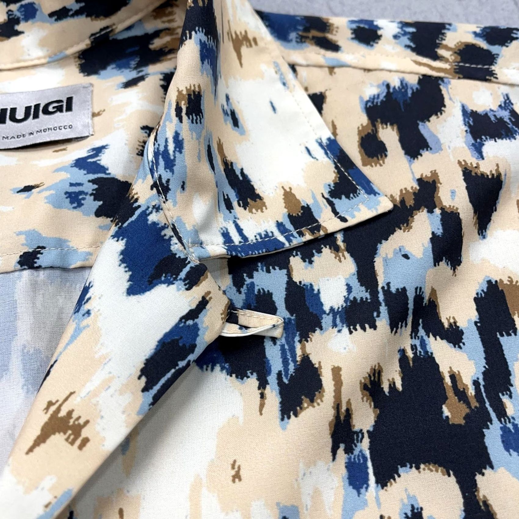 Zara ZARA RHUIGI Shirt Mens Medium Animal Print Short Sleeve Button Camp Loop Collar Size US M / EU 48-50 / 2 - 4 Thumbnail