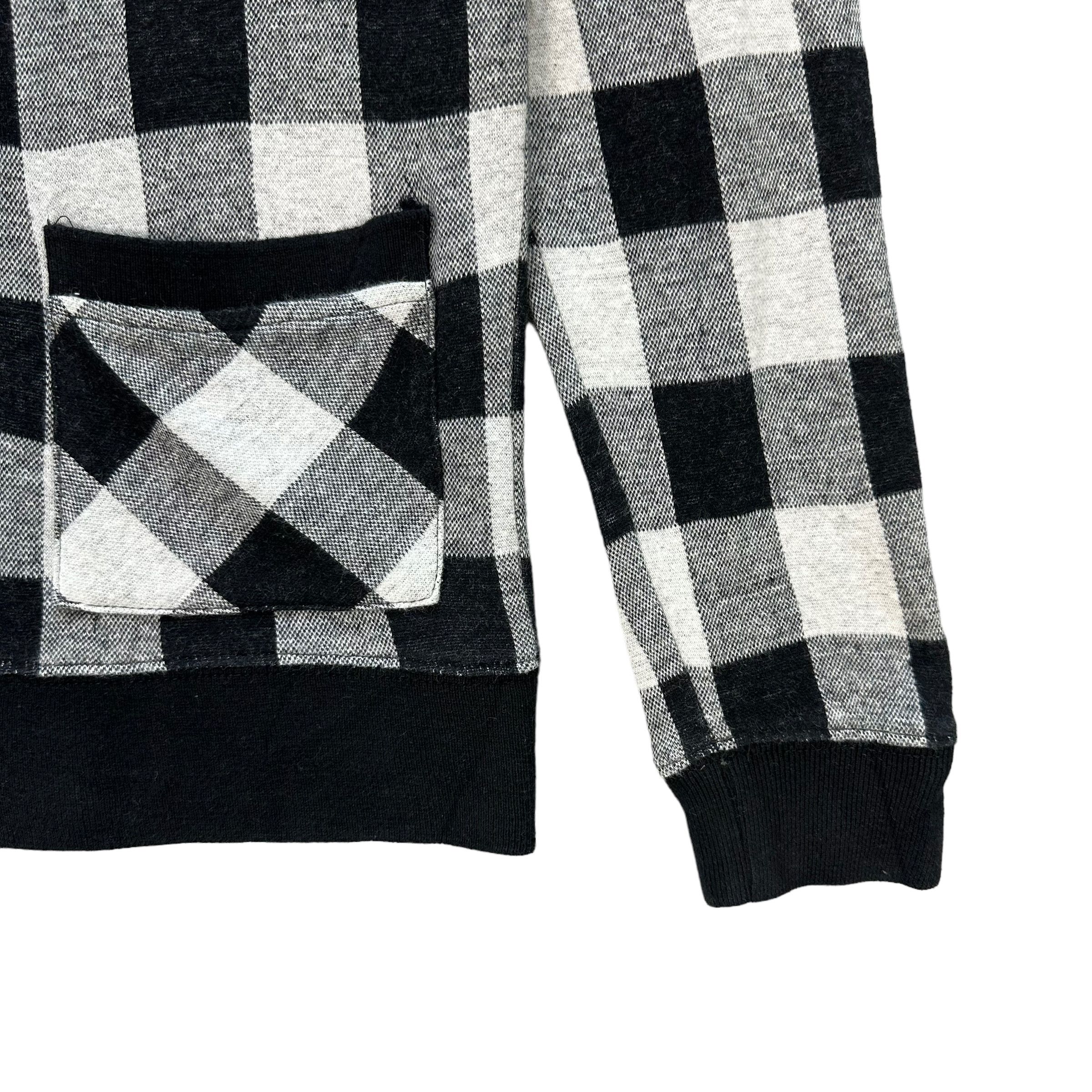 Rusty RUSTY Embroidery Small Logo Checked Cardigan #A4-0079 Size M / US 6-8 / IT 42-44 - 6 Thumbnail