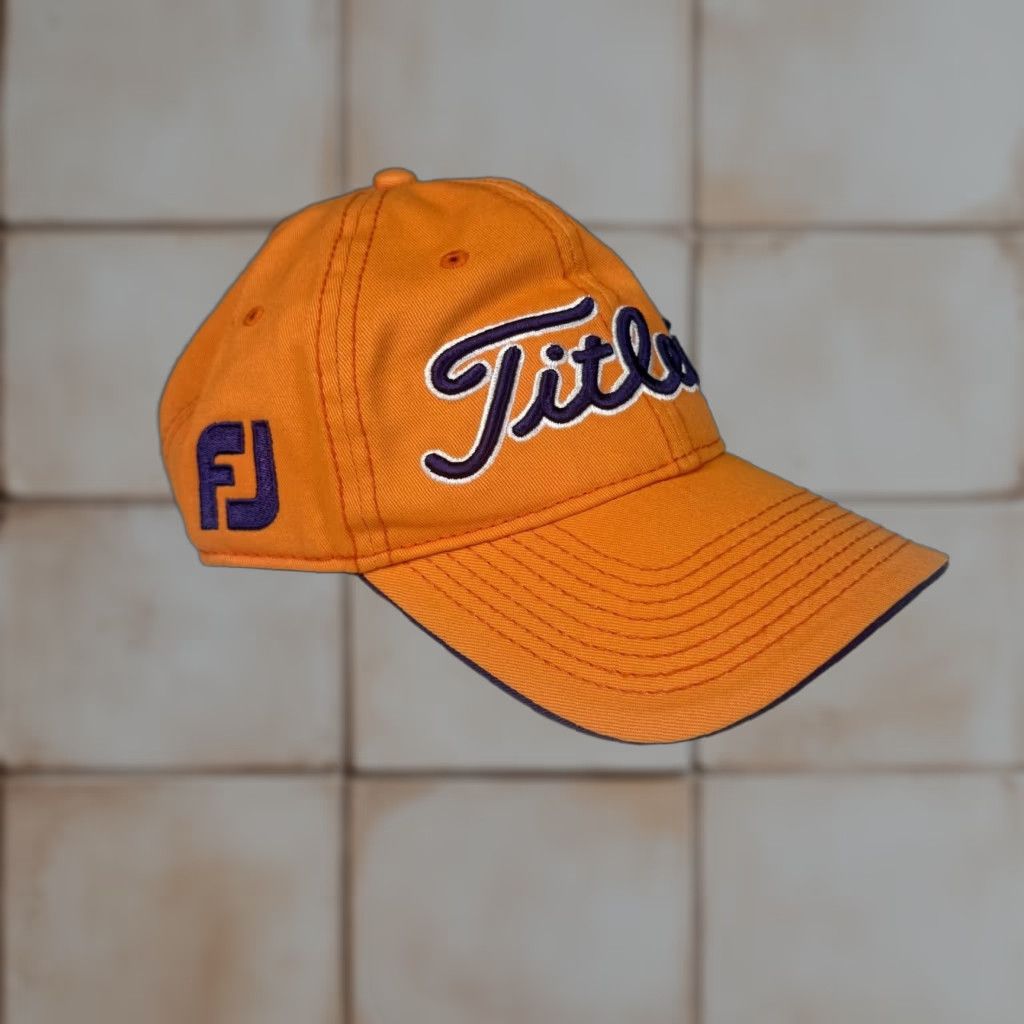 Titleist Titleist Orange Unisex Adult Adjustable Golf Baseball Cap Hat Size ONE SIZE - 1 Thumbnail