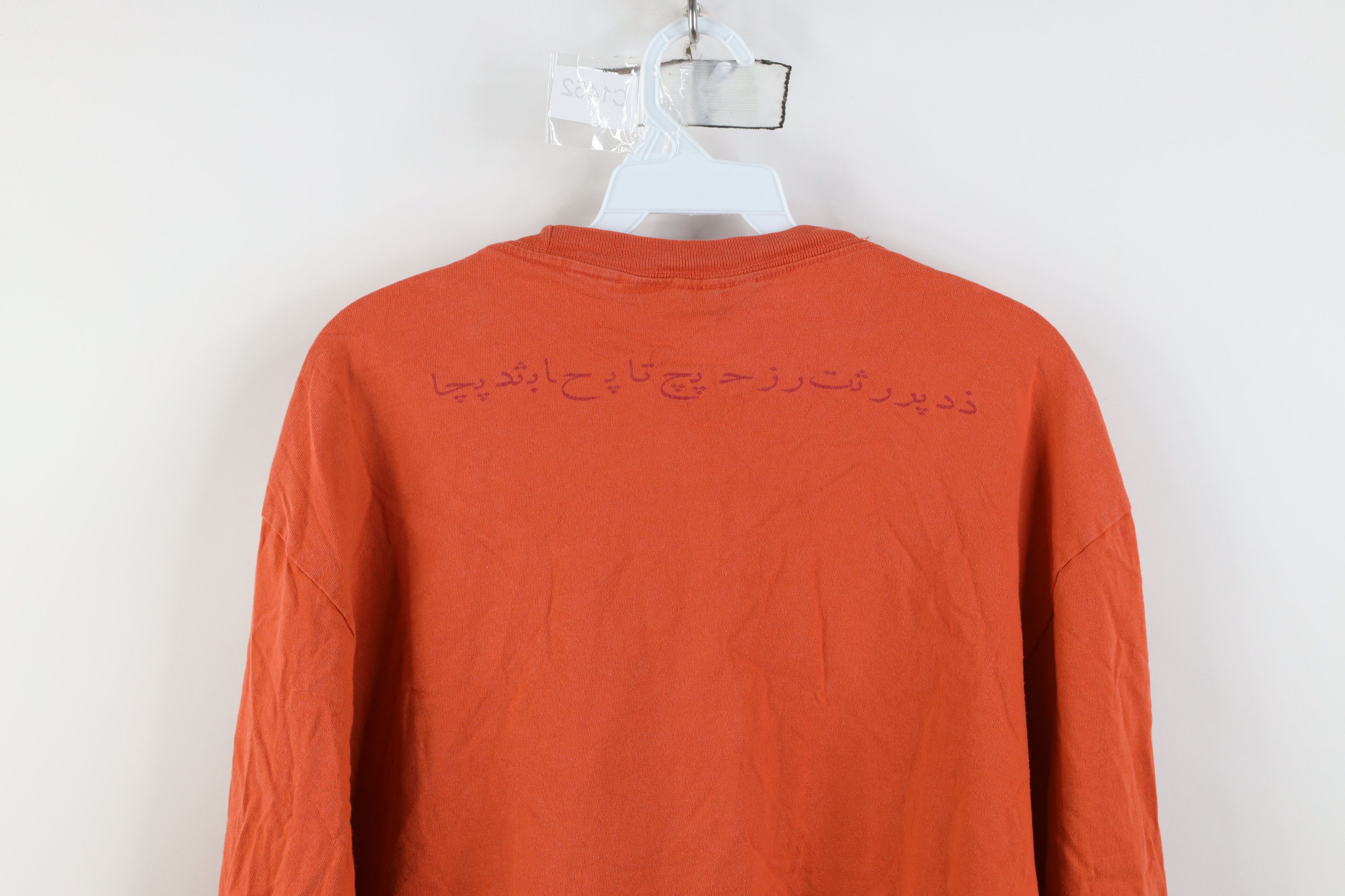 American Eagle Outfitters Vintage 90s Y2K American Eagle Long Sleeve T-Shirt Orange Size US XL / EU 56 / 4 - 14 Thumbnail