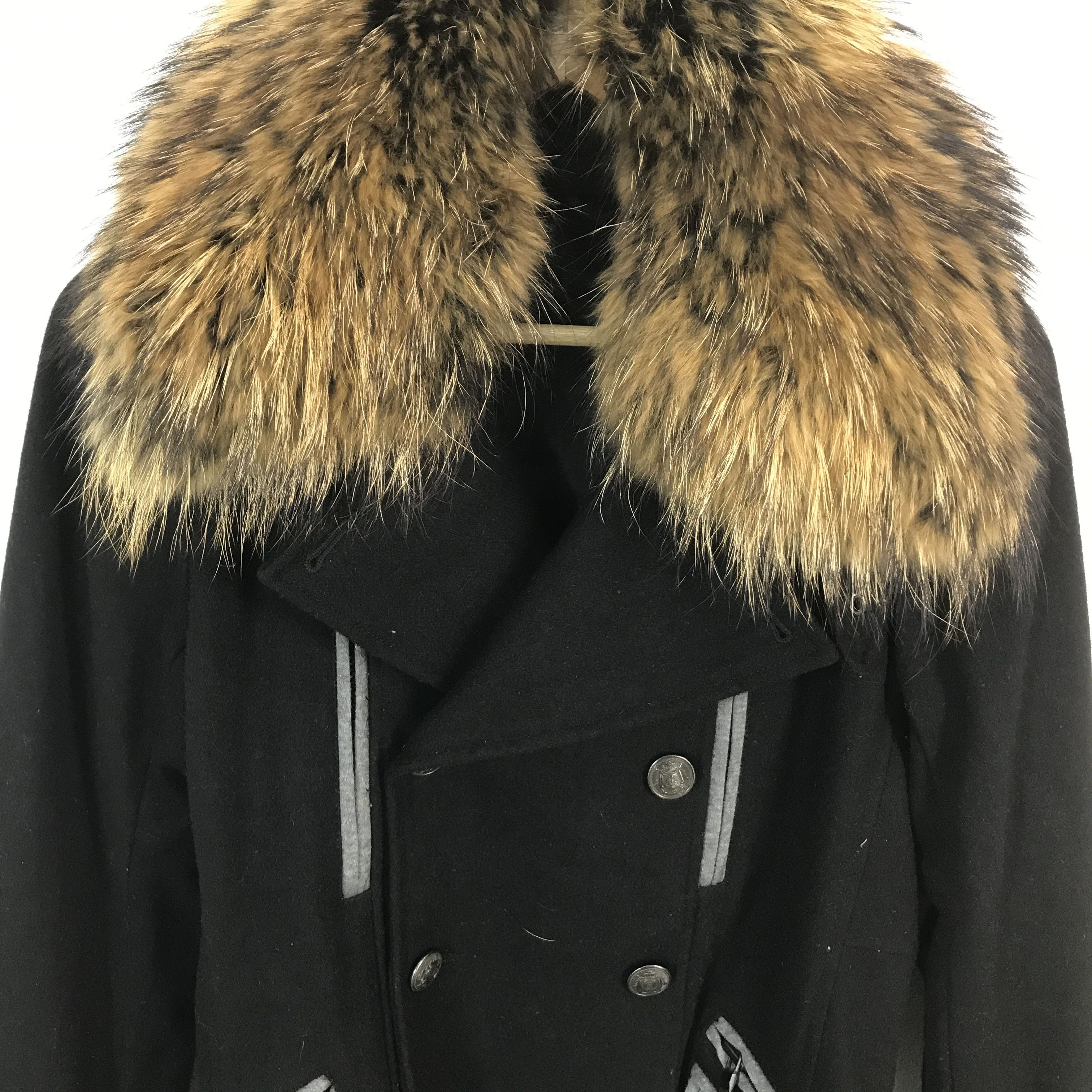 GOSTAR DE FUGA × Japanese Brand japan Fuga Wool fur coller button long jacket Size US S / EU 44-46 / 1 - 3 Thumbnail