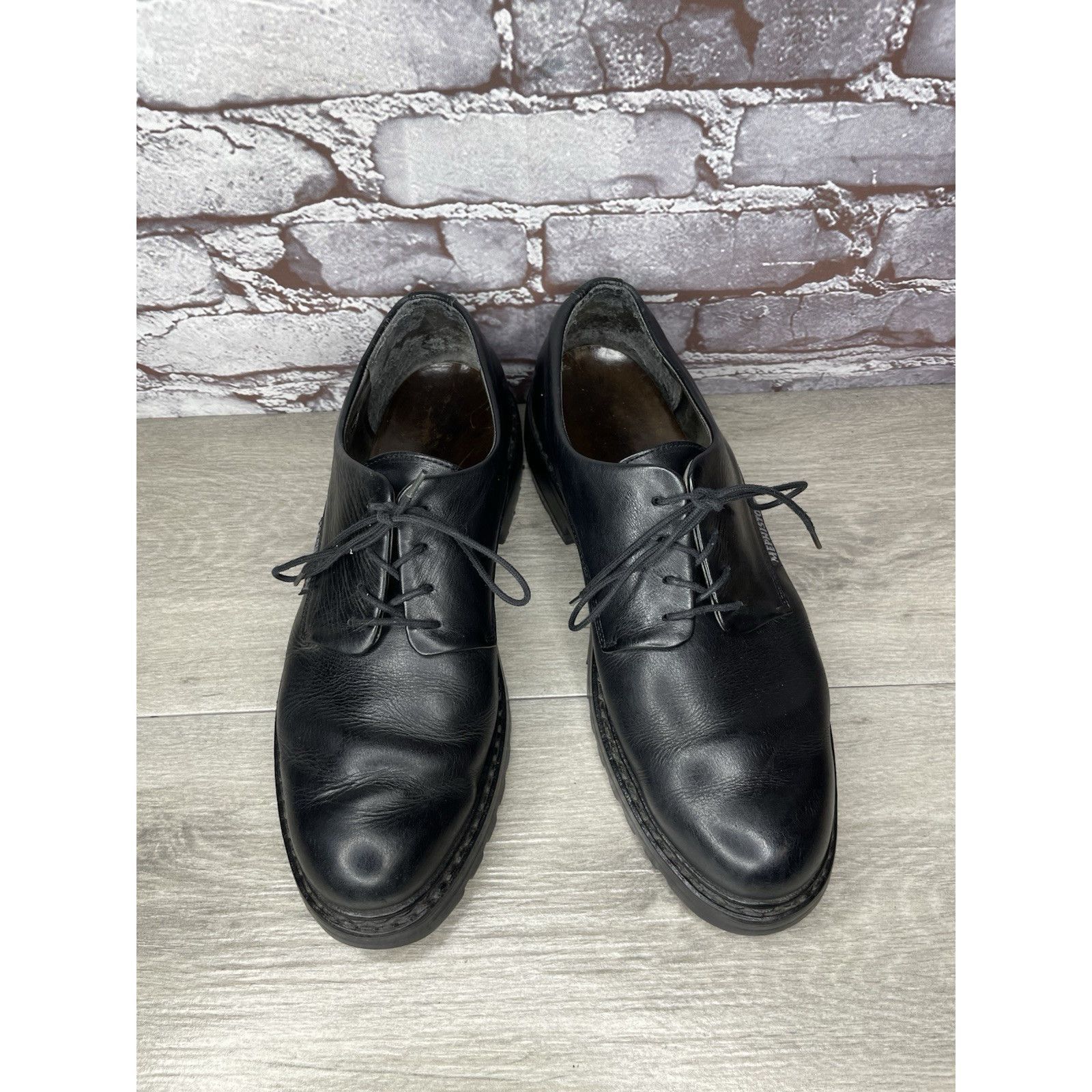 Mephisto Mephisto Sherpa's Black Leather Lace Up Heel Oxfords Shoes M Size US 10.5 / EU 43-44 - 2 Thumbnail