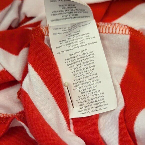 Michael Kors MICHAEL Michael Kors Red and White Striped T-Shirt Dress Wom Size L / US 10 / IT 46 - 7 Thumbnail