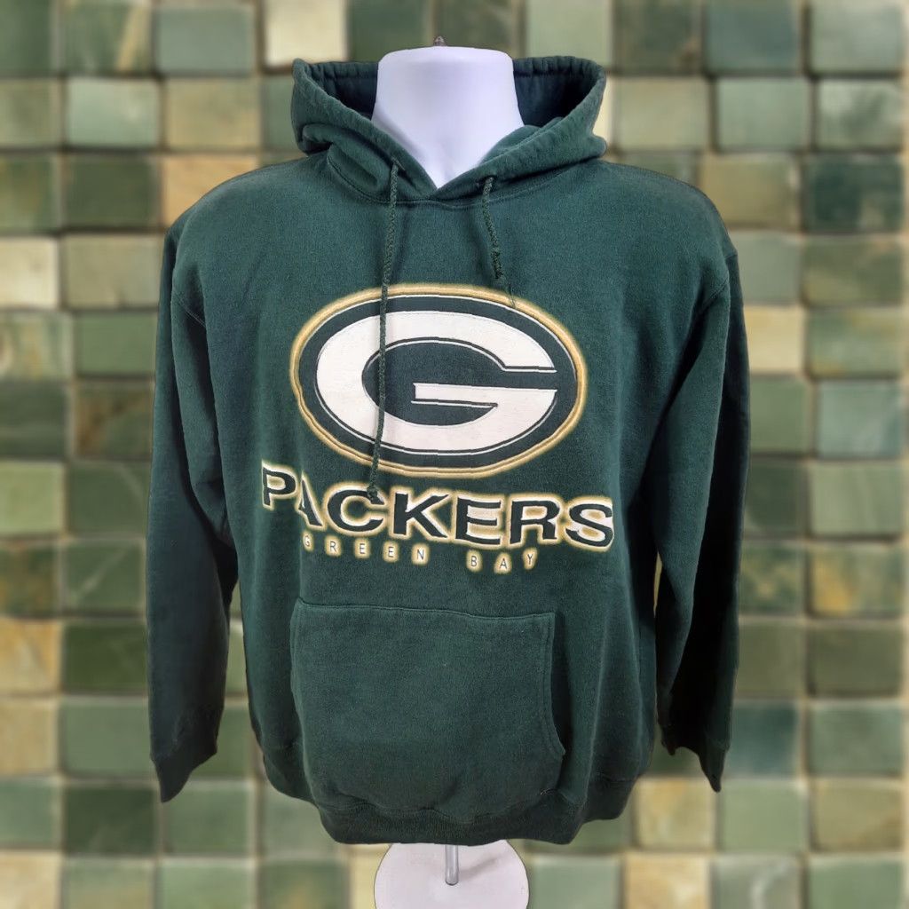 NFL VINTAGE 90s Green Bay Packers NFL Football Hoodie Hooded Sweatshirt Mens M Green NFL Football True Fan Hoodie Sweatshirt Mens Size US M / EU 48-50 / 2 - 1 Thumbnail