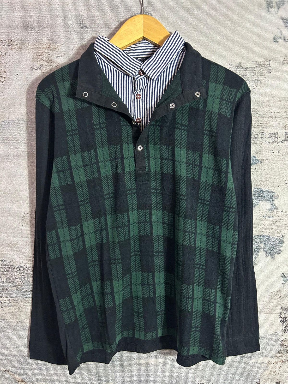 Hysteric Glamour Japan Double Layer Poem LongSleeve Button Shirt Punk Style Size US L / EU 52-54 / 3 - 1 Thumbnail