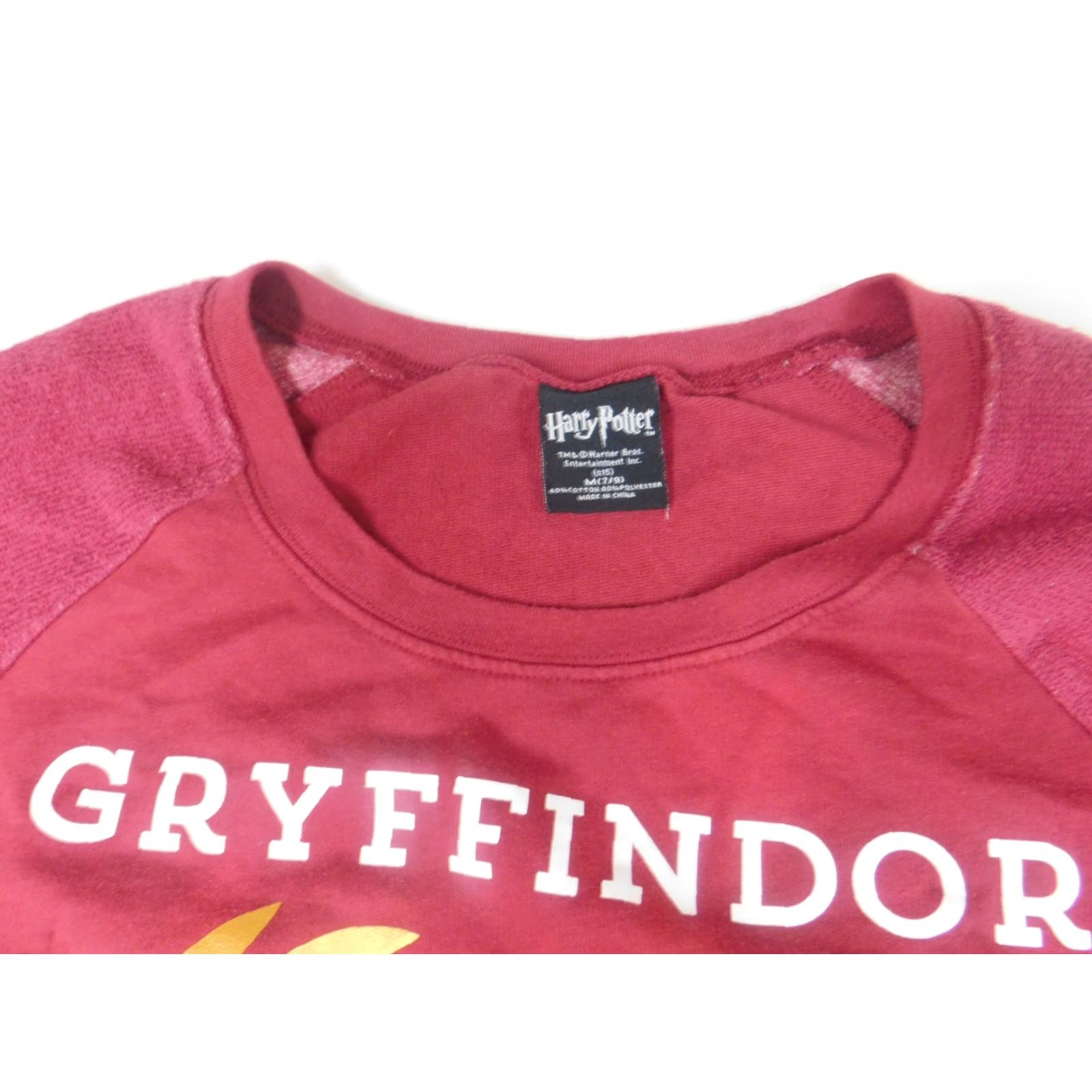 Vintage Harry Potter Womens Sweater M Red Crew Neck Pullover Embroidered Classic Knit Cotton Size M / US 6-8 / IT 42-44 - 4 Thumbnail
