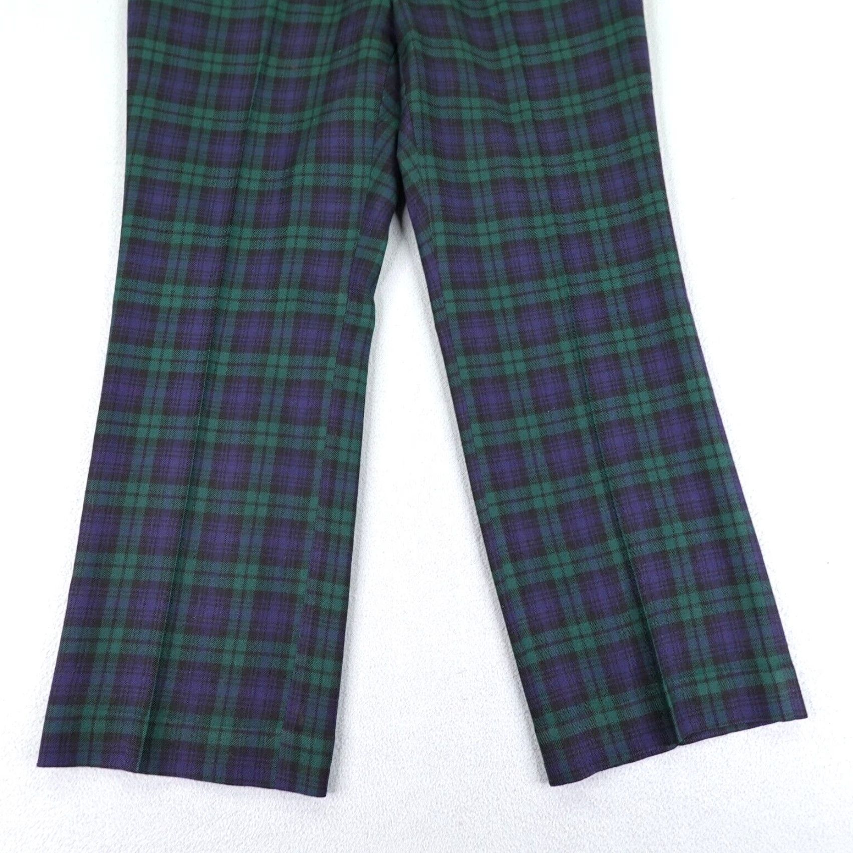 Vintage VINTAGE Rough Rider Wool Pants Mens 38x30 Green Plaid Chino Regular Fit Southwestern Size US 38 / EU 54 - 3 Thumbnail