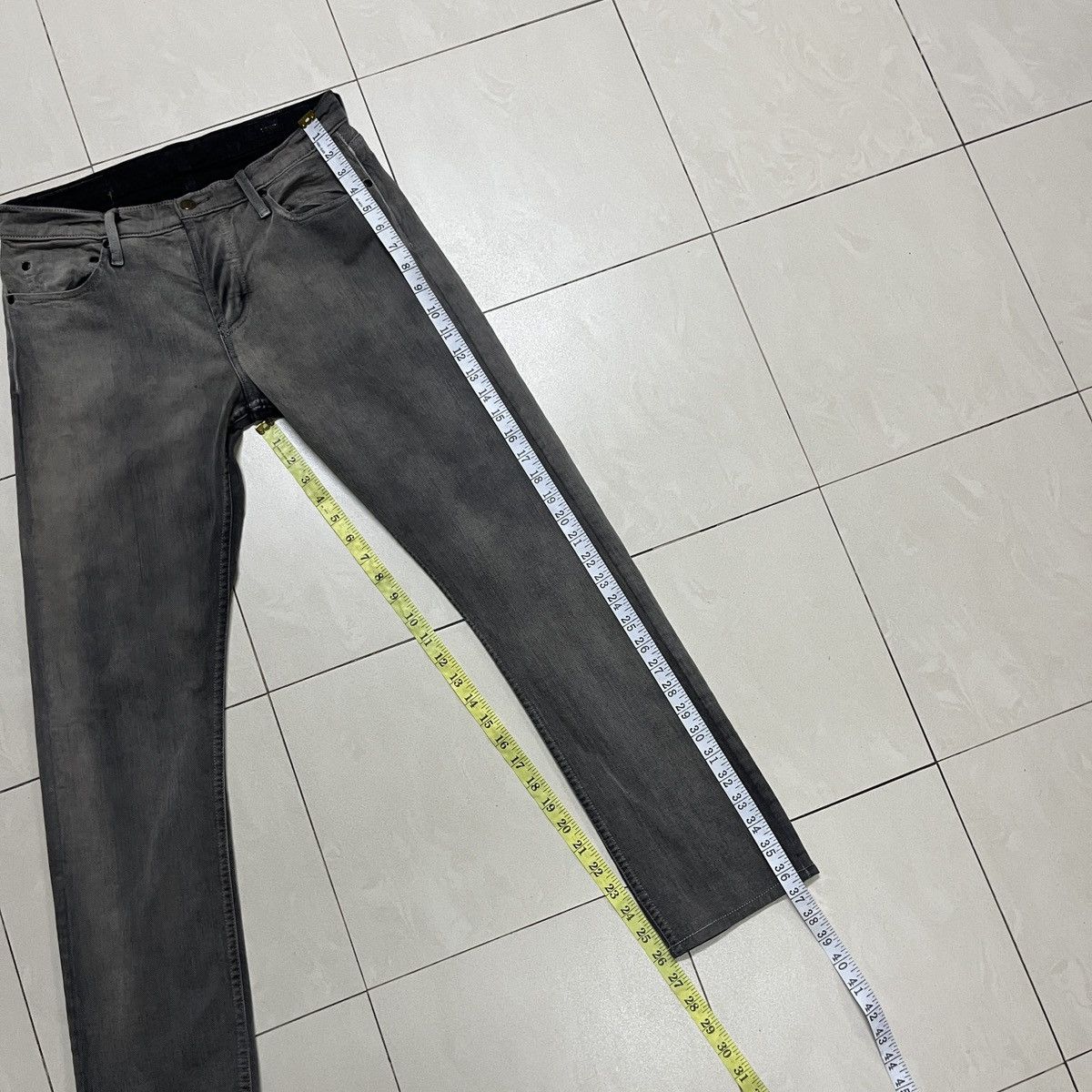 In The Attic × PPFM × THVM Punk Faded Black Thvm/Them Jeans Size US 28 / EU 44 - 15 Thumbnail