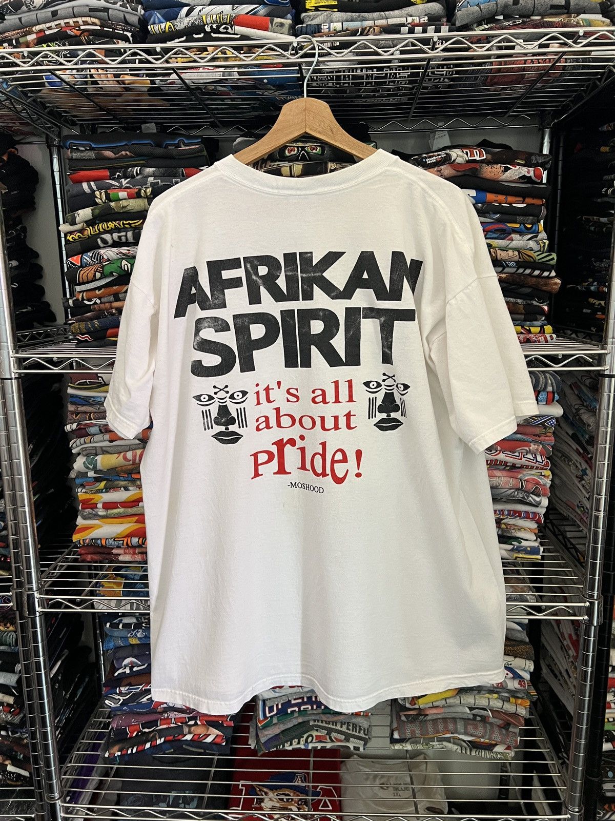 Arts & Science 90s Afrikan Spirit Pride Moshood Tribal Tee Size US XXL / EU 58 / 5 - 2 Thumbnail