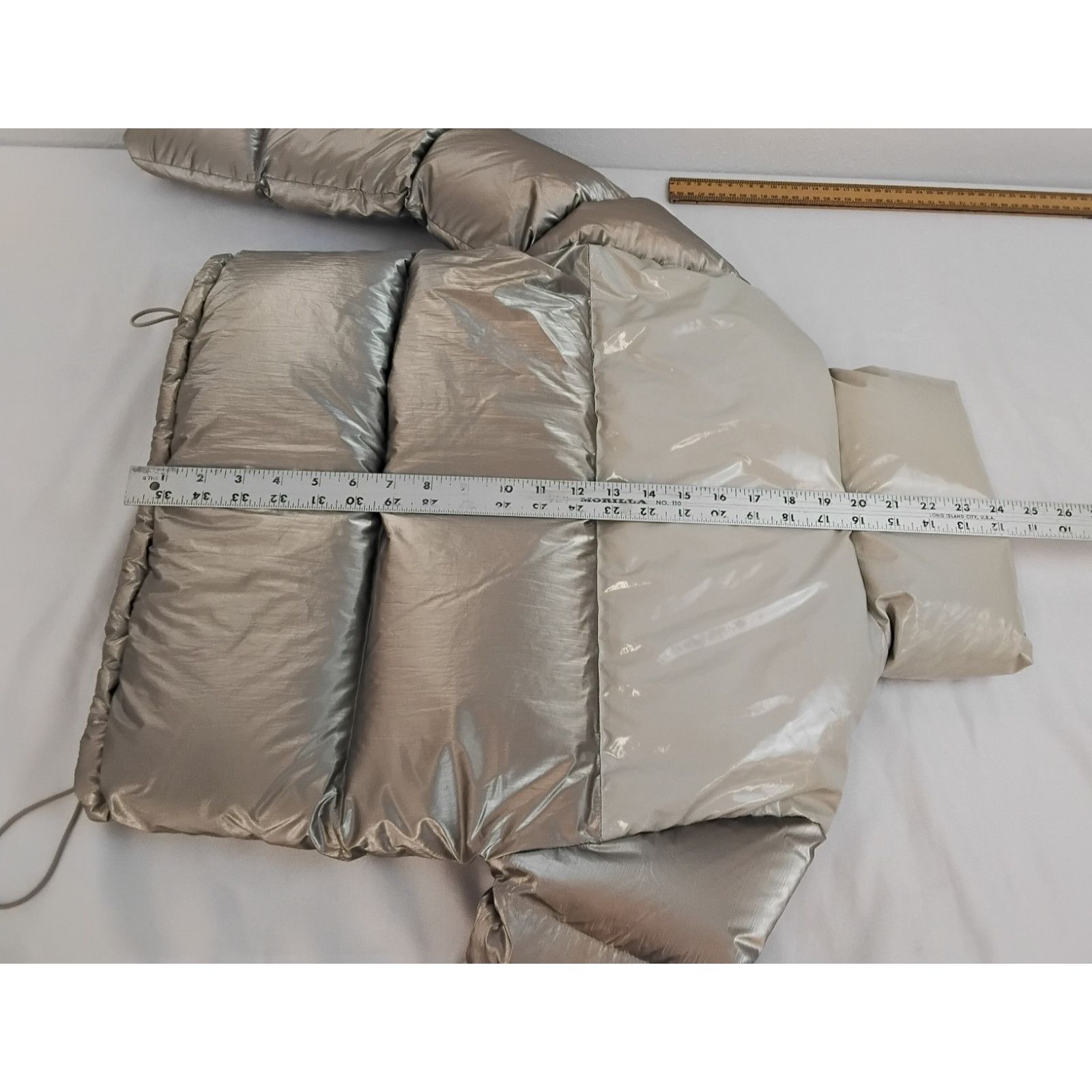 Other My Sunday Ski Down Jacket Women's Small Gray Shimmer #W4652 Size S / US 4 / IT 40 - 9 Thumbnail