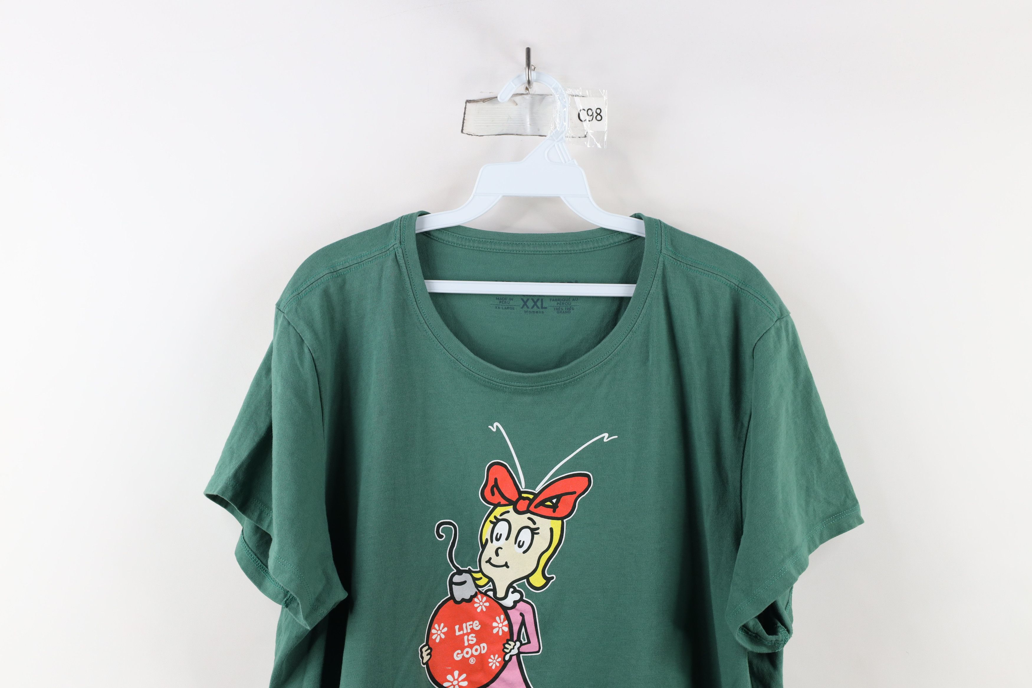 Life is Good × Vintage Life Is Good Dr Seuss The Grinch Cindy Lou Be Kind T-Shirt Size XXL / US 16-18 / IT 52-54 - 2 Thumbnail