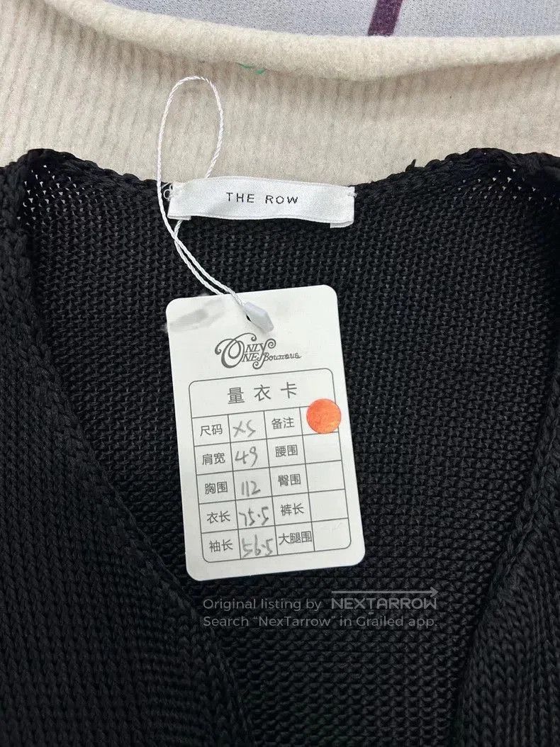 The Row Black Knit Cardigan XS.