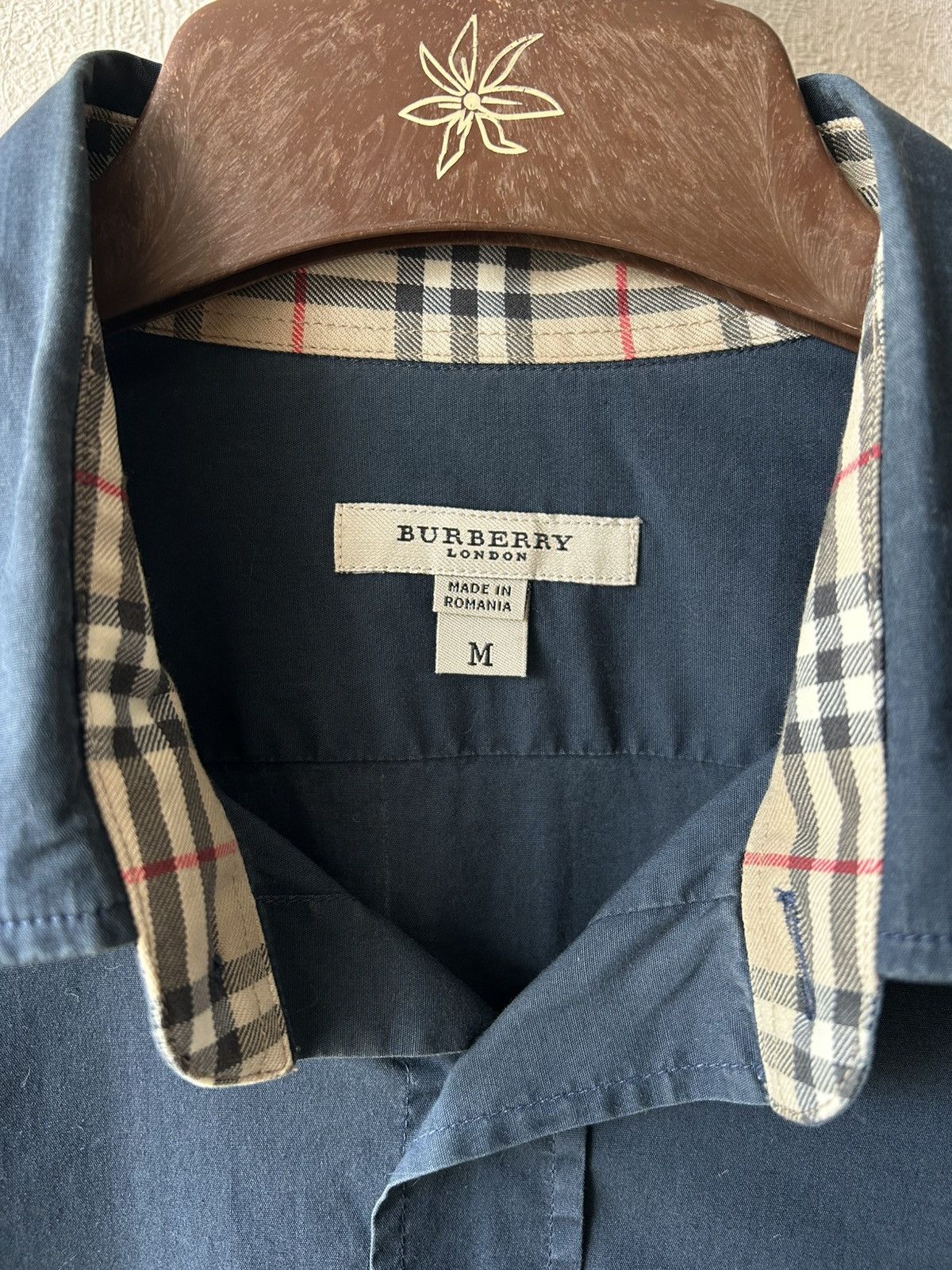 Burberry Burberry Nova Check Trim Long Sleeve Shirt Size US M / EU 48-50 / 2 - 6 Thumbnail