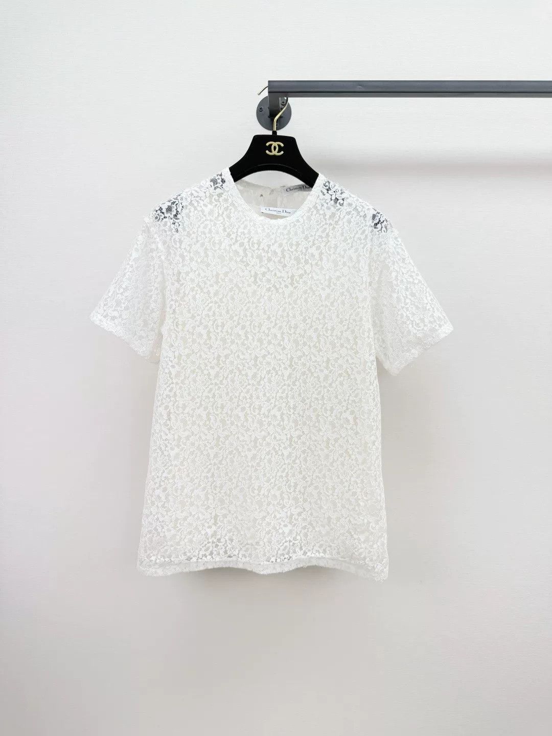 Dior Dior Lace Short-Sleeve Top Size XS / US 0-2 / IT 36-38 - 1 Thumbnail