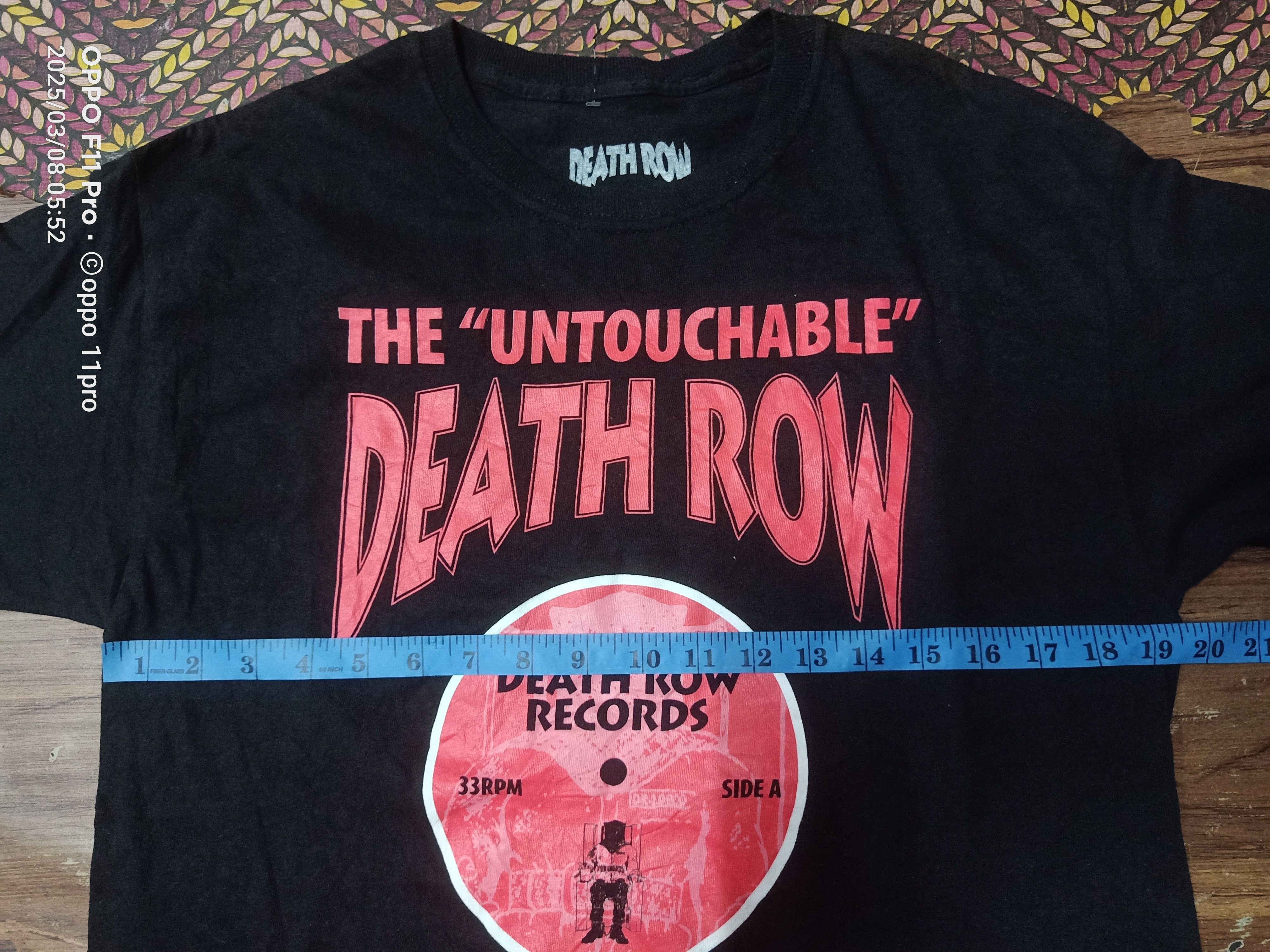 Death Row Records × Rap Tees × Vintage Death Row Record Tee Shirt ( The Untouchhable ) Size US M / EU 48-50 / 2 - 5 Thumbnail