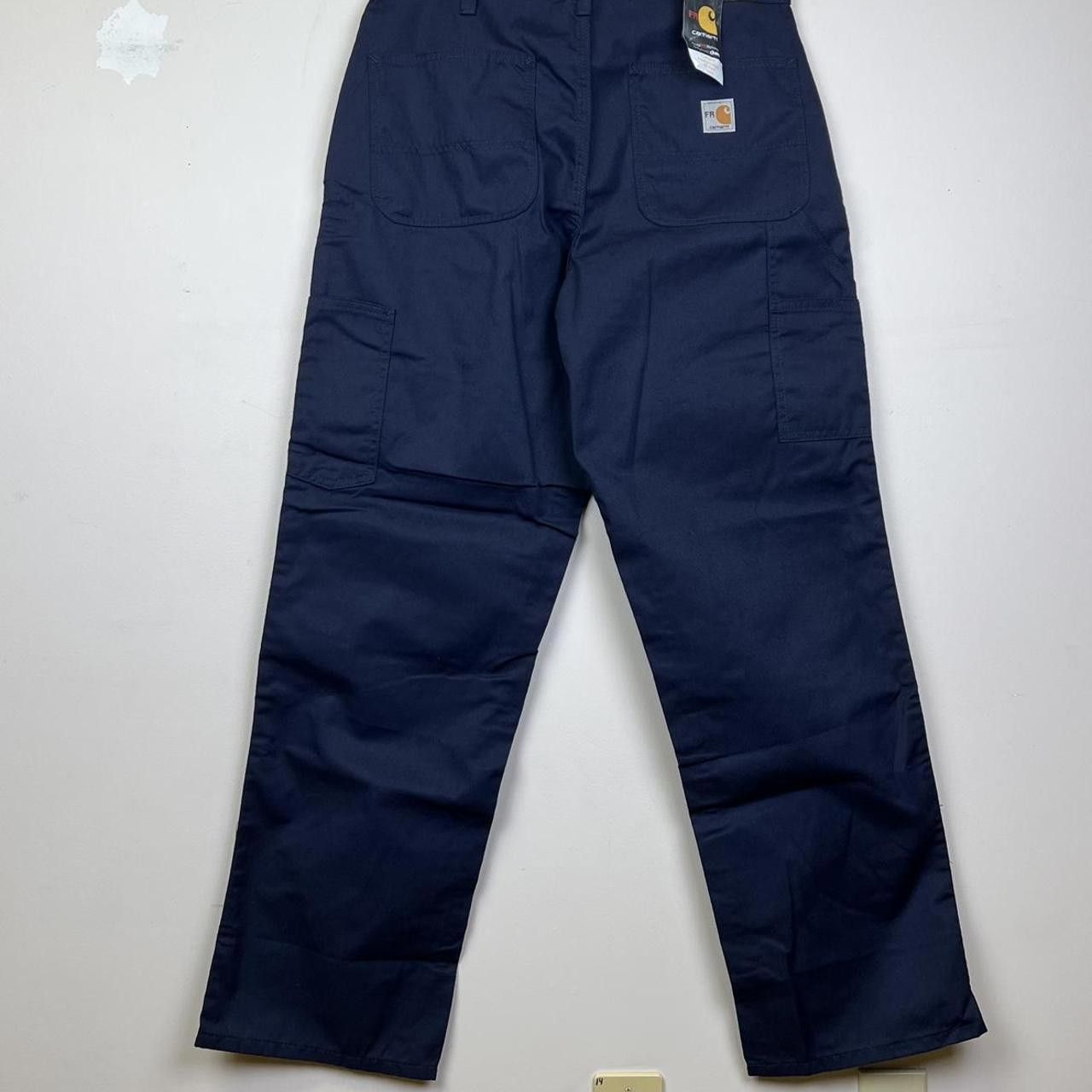 Carhartt Carhartt Men's Navy FR Cargo Pants - Durable Workwear 32 Size US 32 / EU 48 - 1 Thumbnail