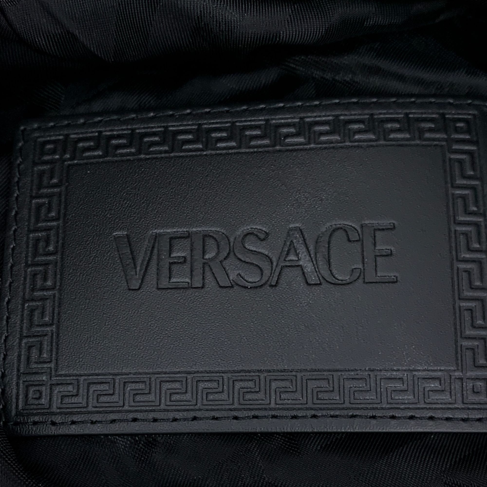 Versace Versace Womens Black Patchwork Sheepskin Leather Jacket With Size S / US 4 / IT 40 - 3 Thumbnail