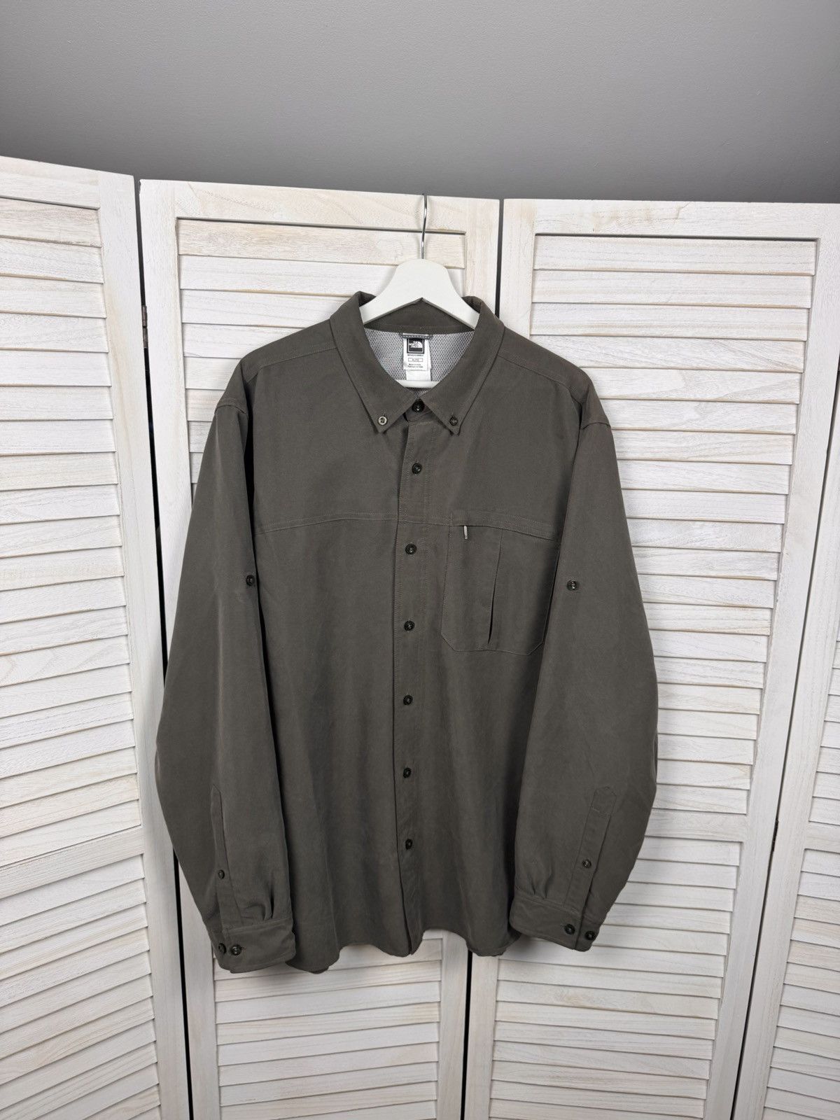 The North Face The North Face Men's XL Olive Woven Shirt Long Sleeve Solid Size US XL / EU 56 / 4 - 4 Thumbnail