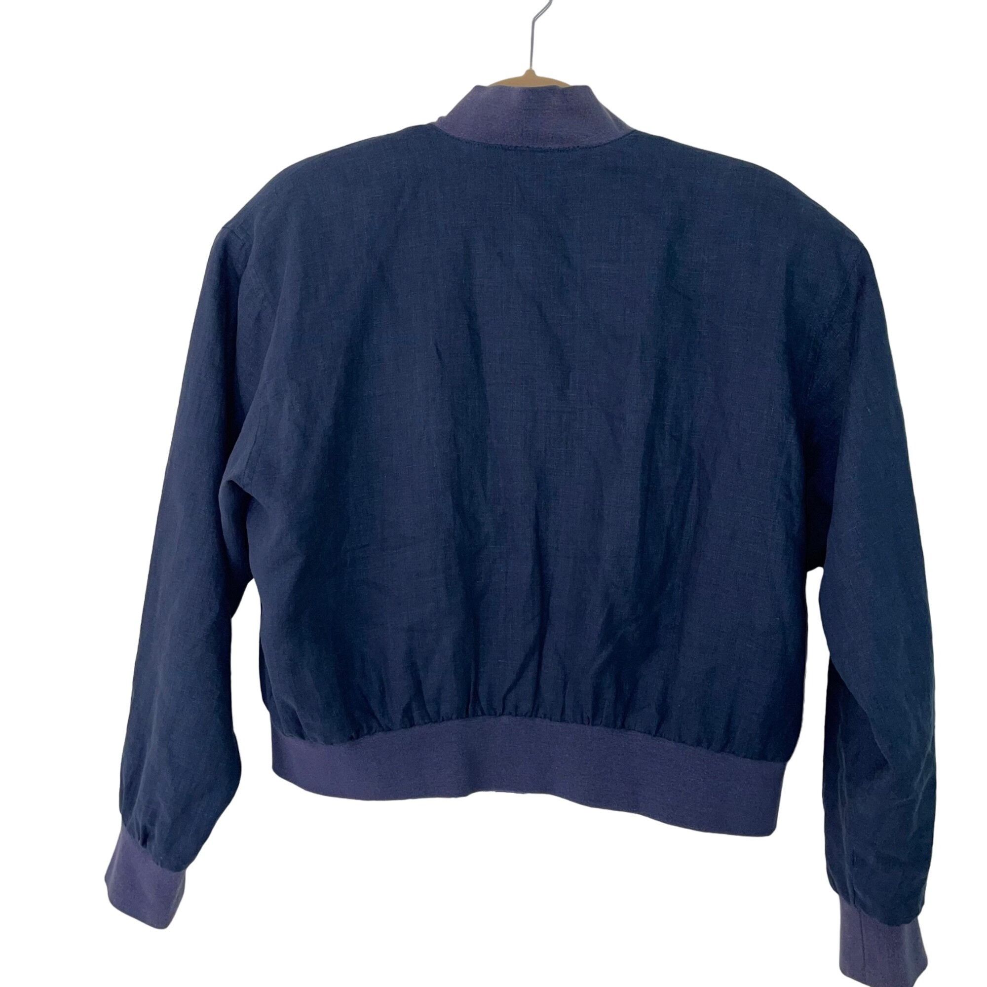 Vintage Silk Club Vintage Womens Jacket Size Small Blue Size S / US 4 / IT 40 - 8 Thumbnail