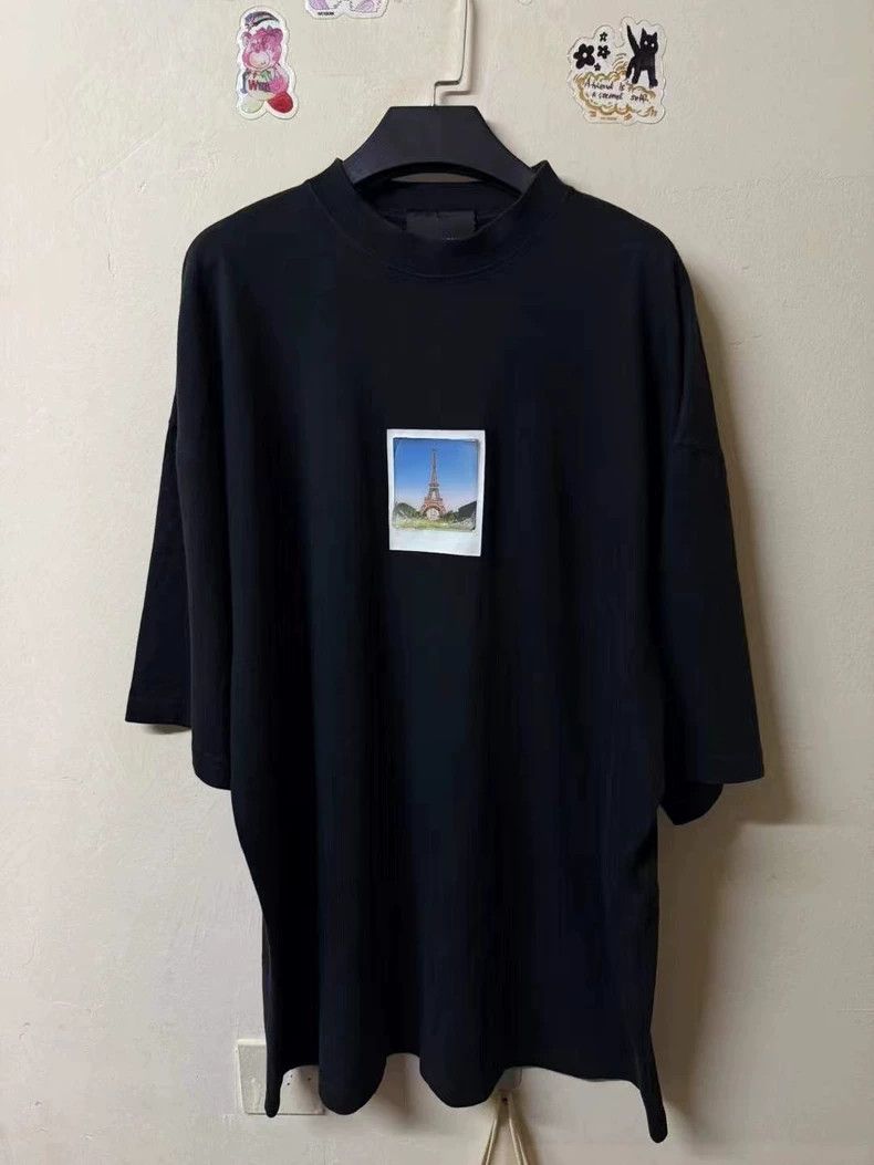 Balenciaga Eiffel Tower Print Short Sleeve - dmc