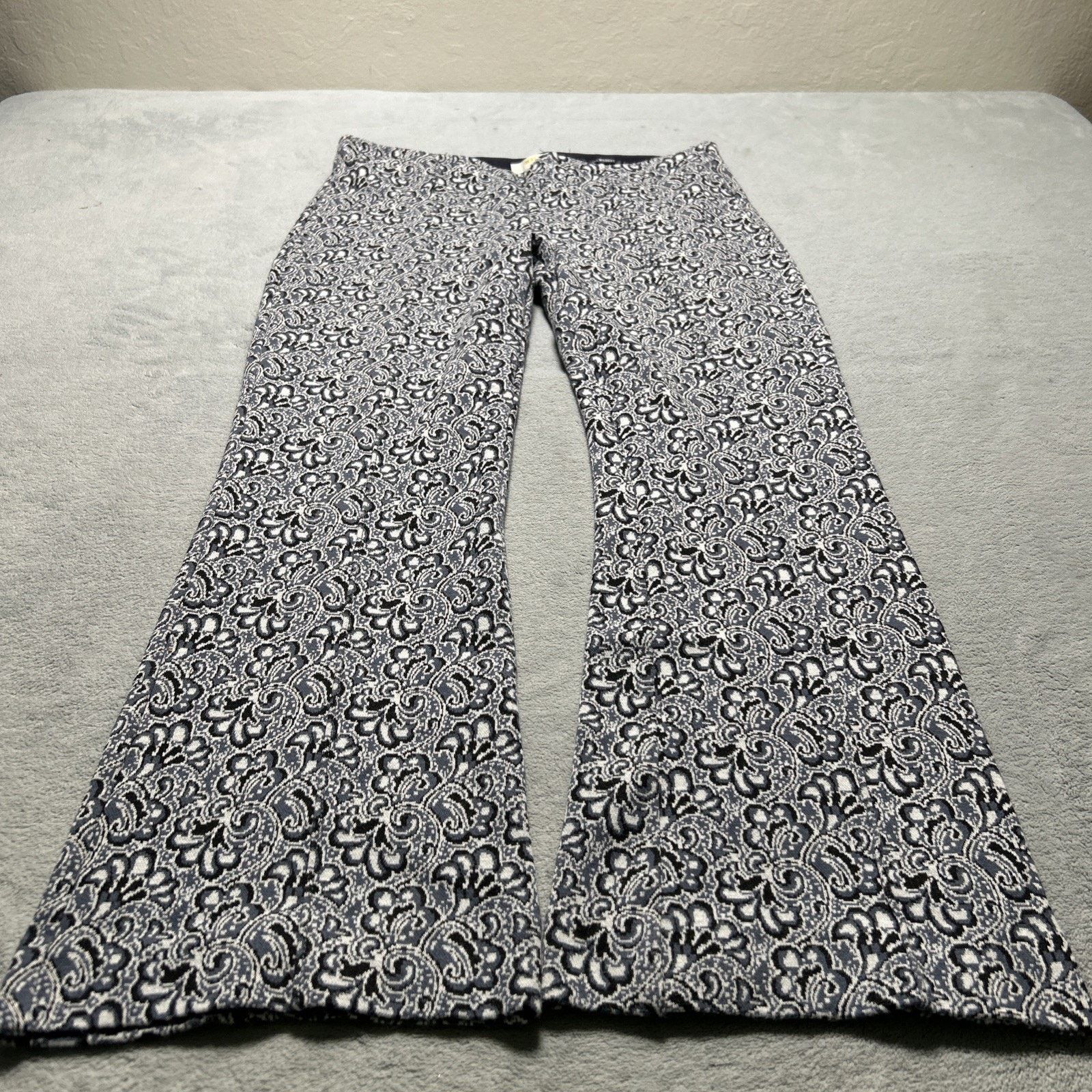 Anthropologie Maeve The Margot Palazzo Wide Leg Pants Small Paisley Pleat Size 31" - 1 Thumbnail
