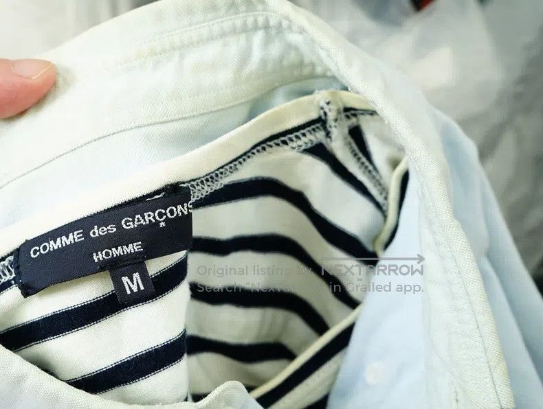 Comme des Garcons Comme des Garcons Fake Two-Piece Striped T-Shirt Shirt Size US M / EU 48-50 / 2 - 8 Thumbnail
