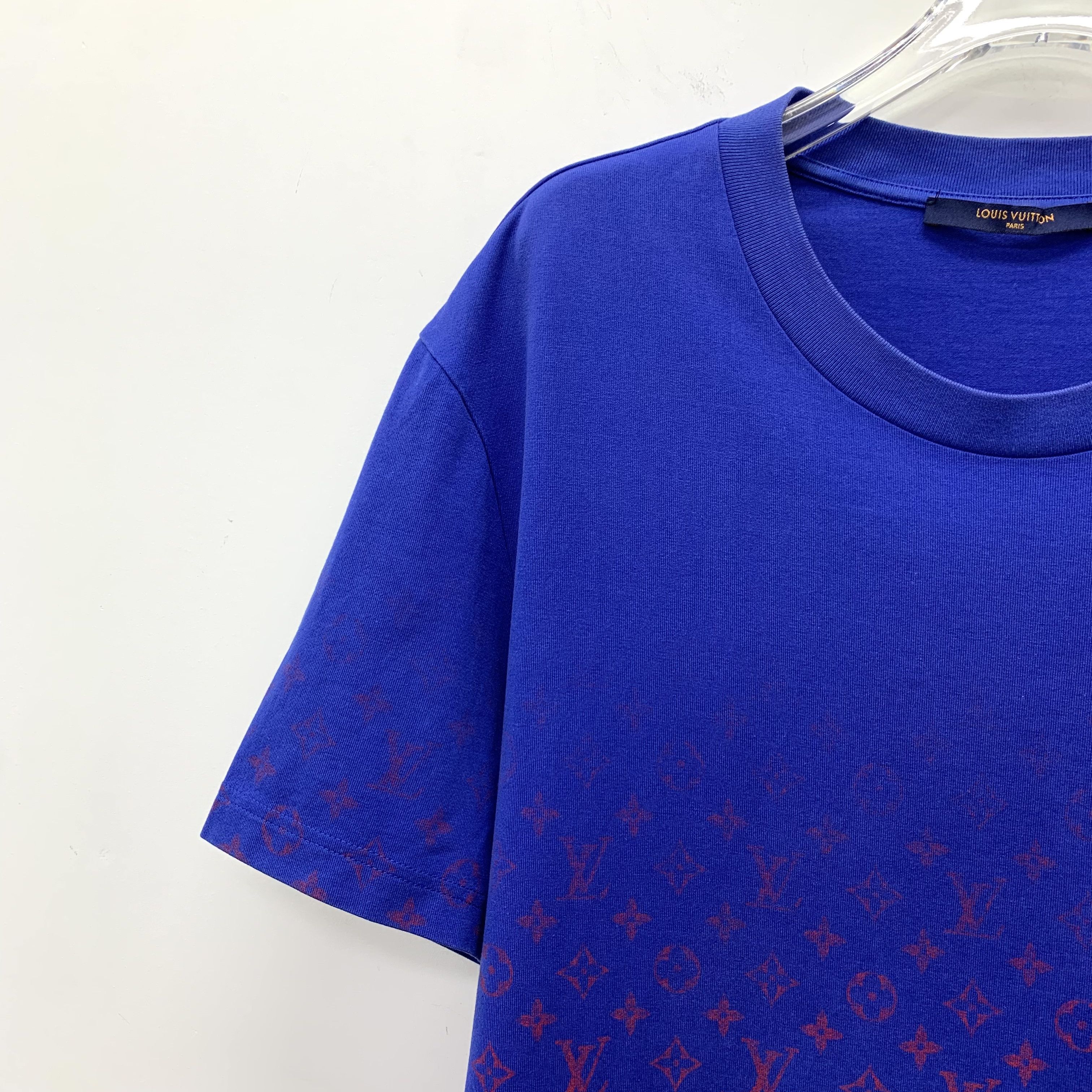 Louis Vuitton Louis Vuitton Monogram Gradient Cotton T-Shirt Navy XL Size US XL / EU 56 / 4 - 8 Thumbnail