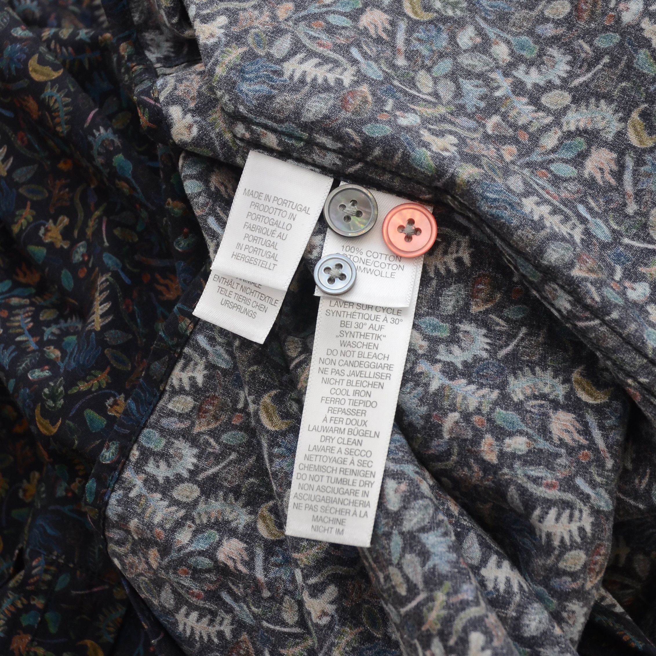 Paul Smith Paul Smith Tailored Fit Casual Shirt Floral Pattern Printed Size US M / EU 48-50 / 2 - 8 Thumbnail