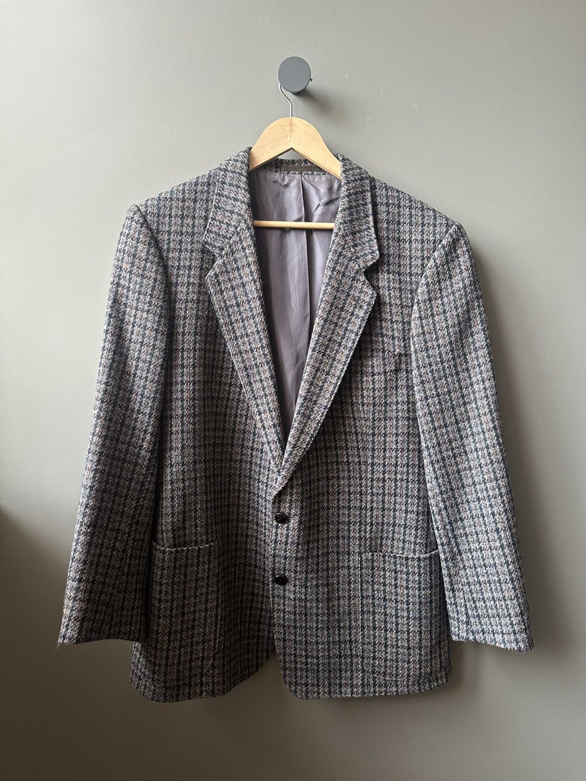 Vintage Harris Tweed Wool West Germany Blazer