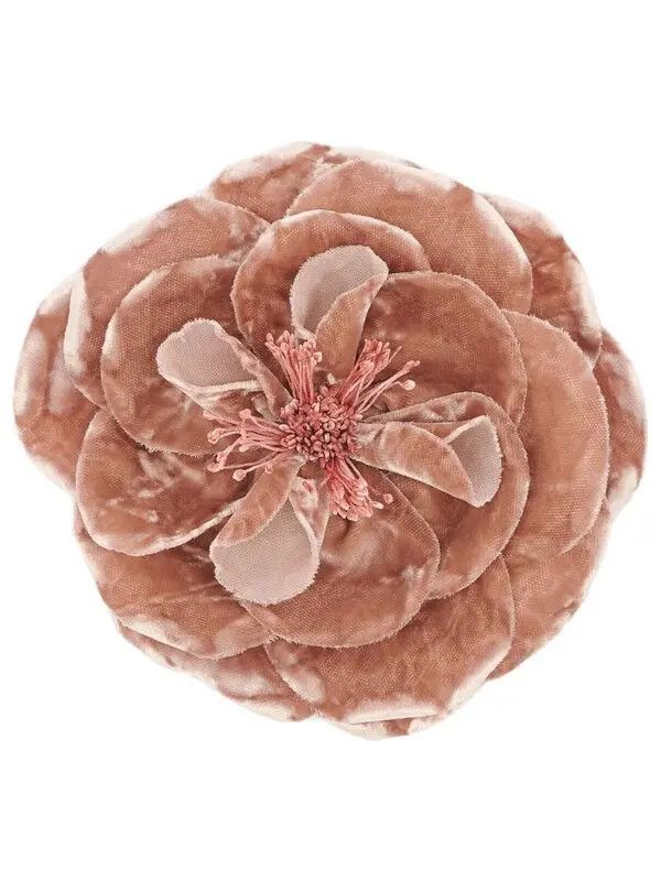 Saint Laurent Paris o1la1rc1a1025 Size: OS / Small Wild Rose Brooch in Pink Size ONE SIZE - 1 Thumbnail