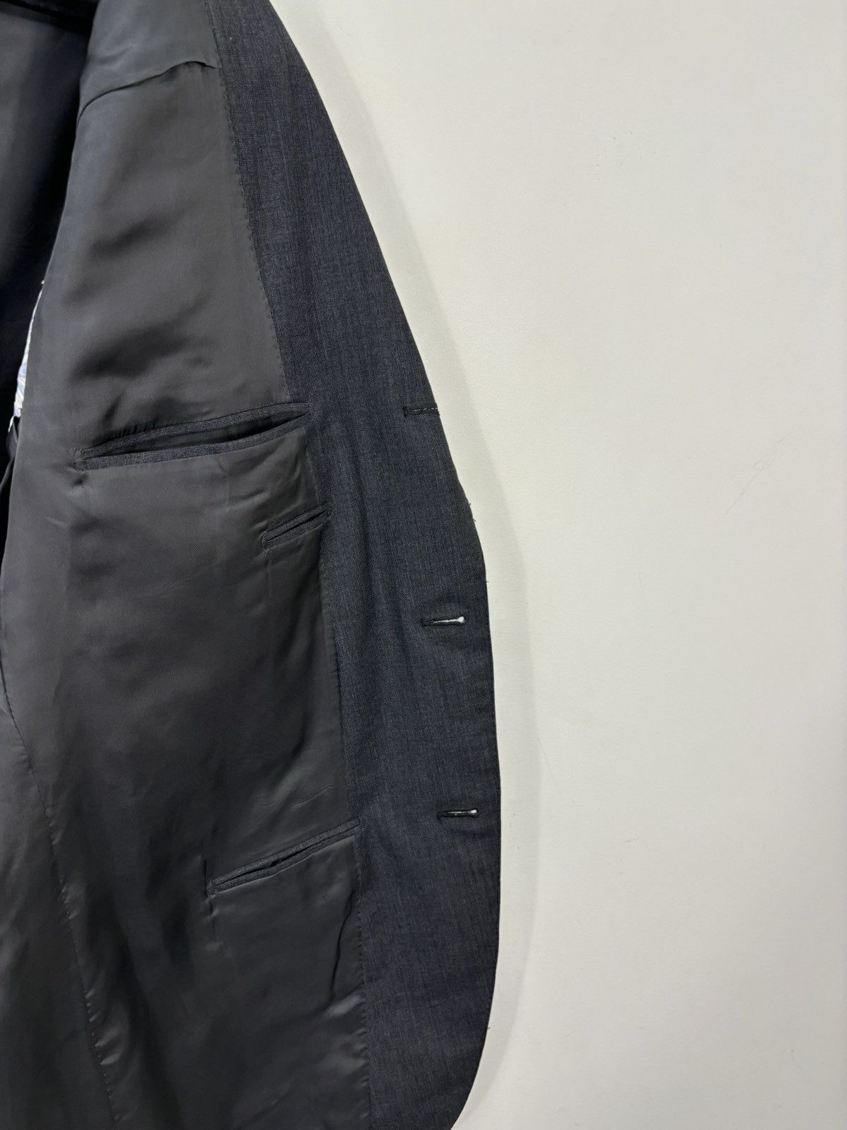 Caruso Raffaele Caruso Loro Piana Wool Men’s Gray Blazer Jacket Size 46L - 17 Thumbnail
