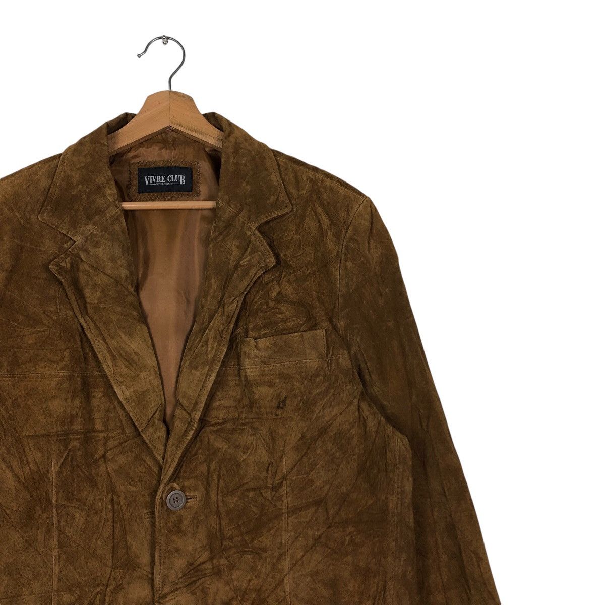Japanese Brand 📌Vtg Genuine Leather Biker Jacket Vivre Club Issey Miyake Size US M / EU 48-50 / 2 - 7 Thumbnail