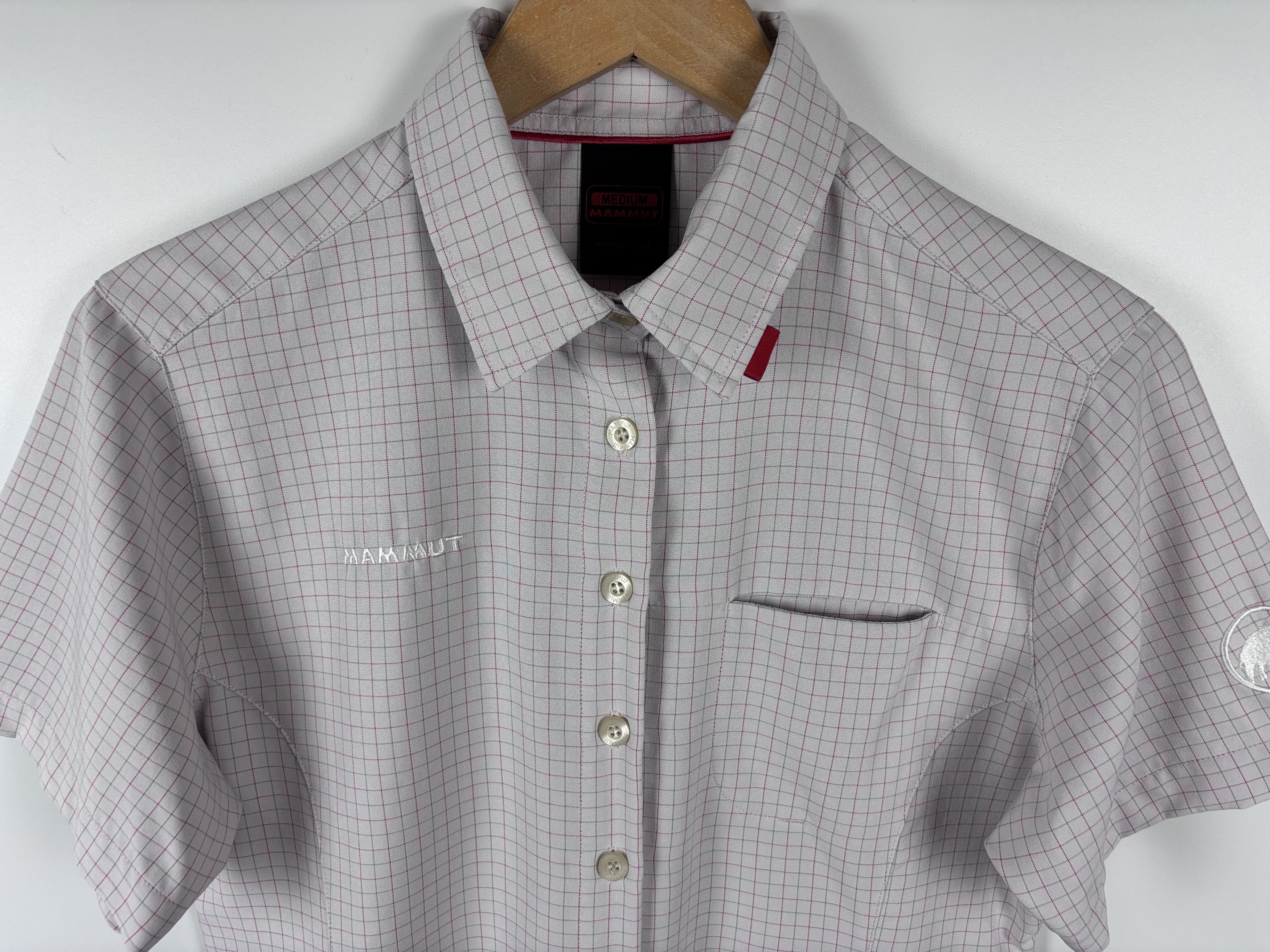 Mammut Mammut Short Sleeve Check Shirt Hiking Outdoor White Size M Size M / US 6-8 / IT 42-44 - 2 Thumbnail