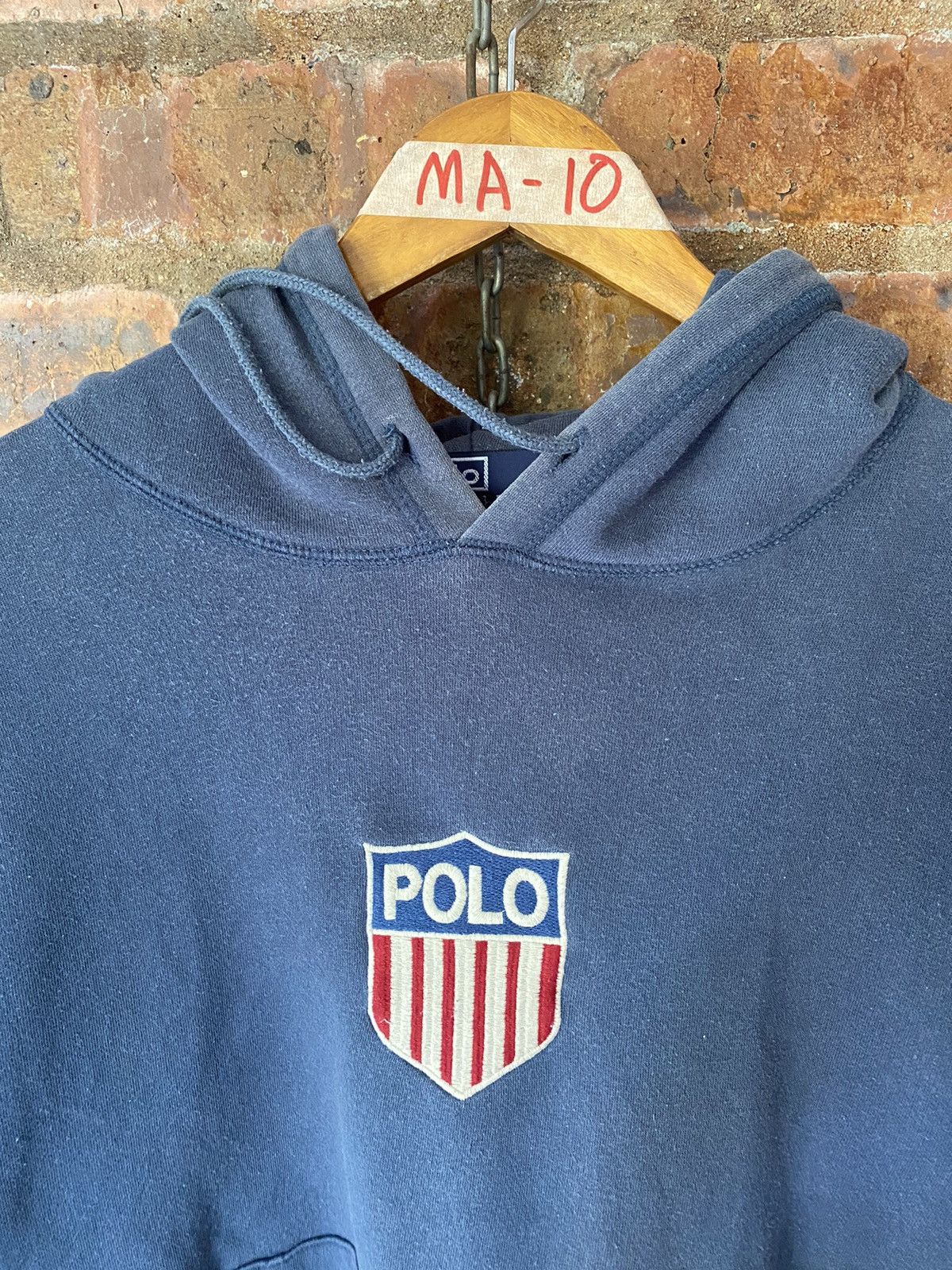 Polo Ralph Lauren 1990s Polo K swiss hoodie Size US M / EU 48-50 / 2 - 5 Thumbnail
