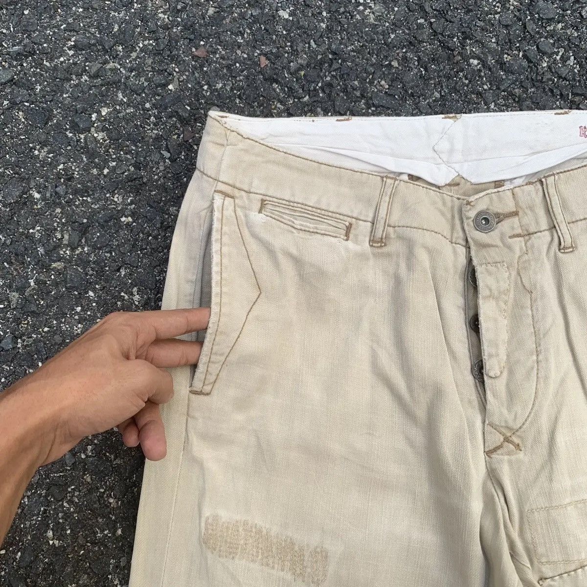 Polo Ralph Lauren × Ralph Lauren POLO RALPH LAUREN TROUSERS PATCHWORK RUGGED PANTS NICEDESIGN Size US 29 - 5 Thumbnail