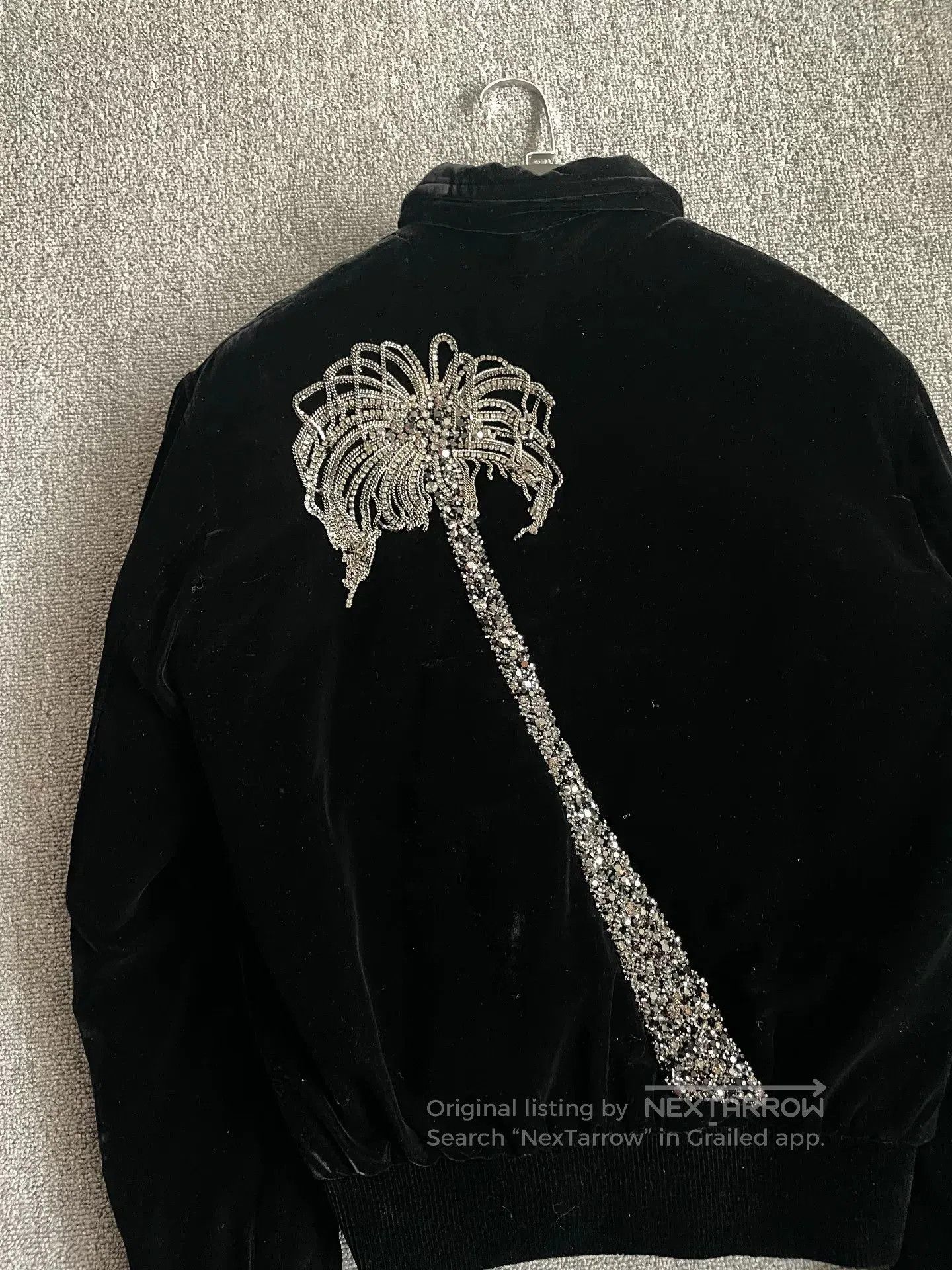 Saint Laurent Paris saint laurent black velvet jacket with rhinestones. Size US M / EU 48-50 / 2 - 3 Thumbnail