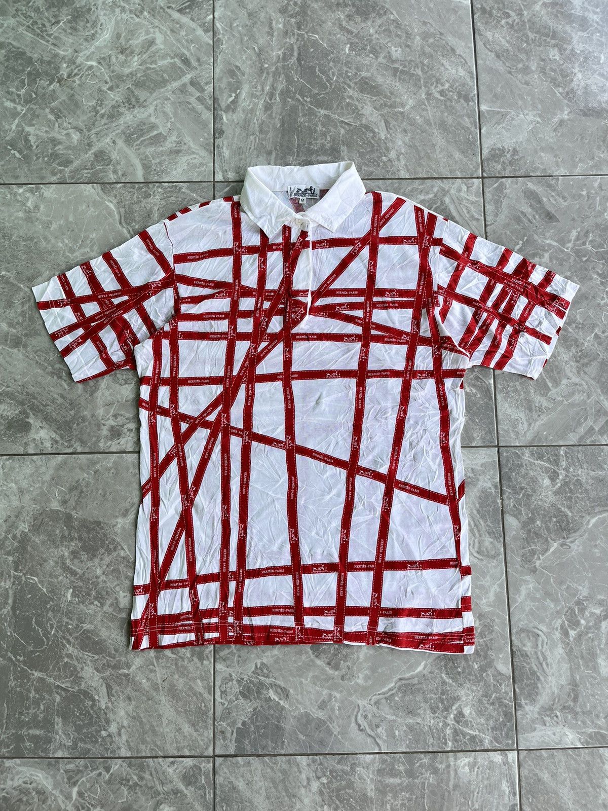Hermes Vintage Hermes Polo Shirt Size US M / EU 48-50 / 2 - 1 Thumbnail