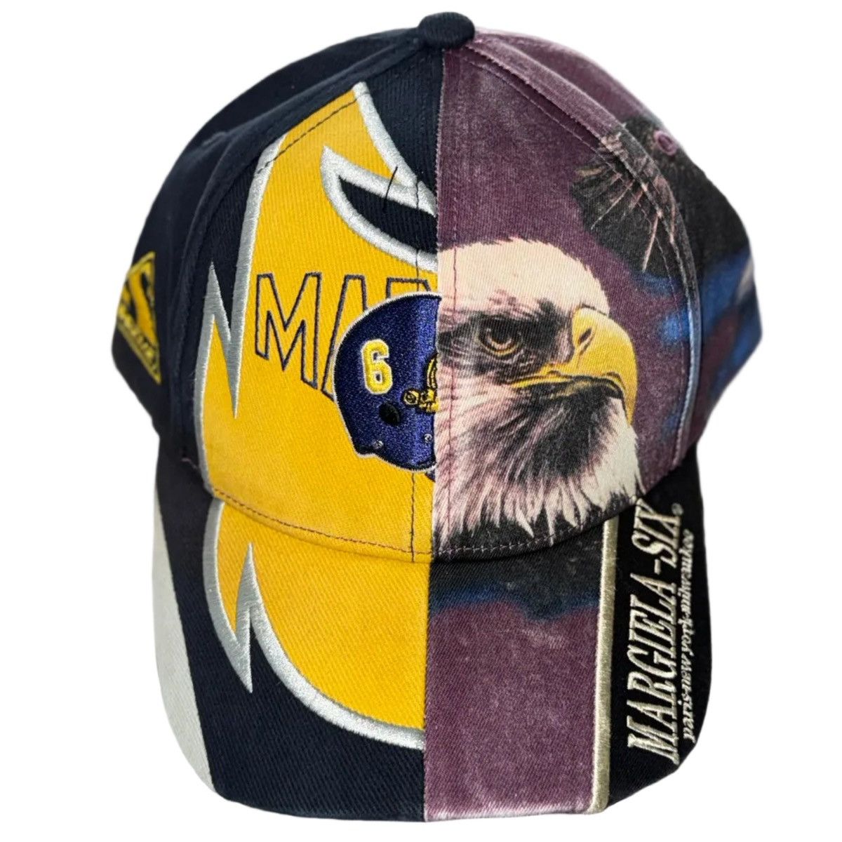 Maison Margiela × Supreme Supreme x Maison Margiela Black Split 6 Panel Hat Size ONE SIZE - 1 Thumbnail