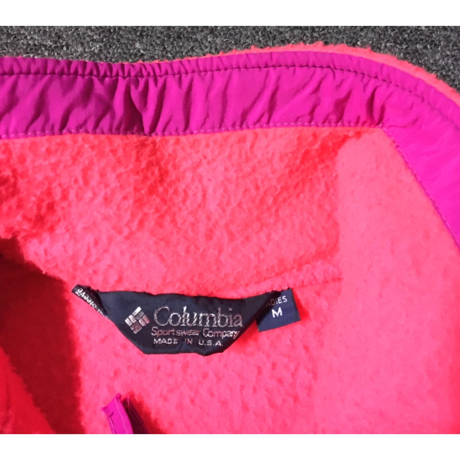 Vintage VINTAGE Columbia Fleece Jacket Women's M Pink 80s 90s Synchilla Hiking Ski Bomber Nova Size M / US 6-8 / IT 42-44 - 7 Thumbnail