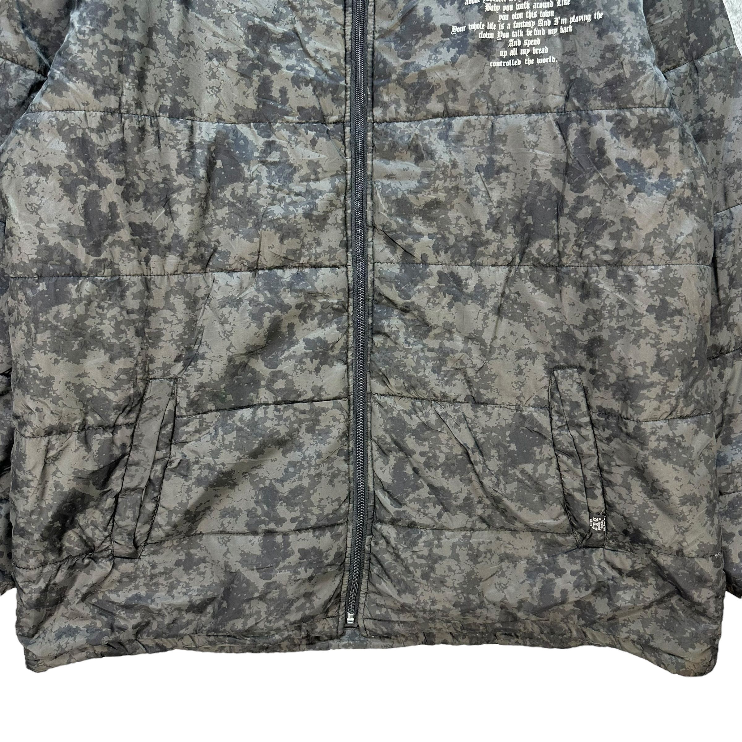 Japanese Brand Dj Free Graphics Puffer Jacket #A33-0772 Size US XL / EU 56 / 4 - 7 Thumbnail