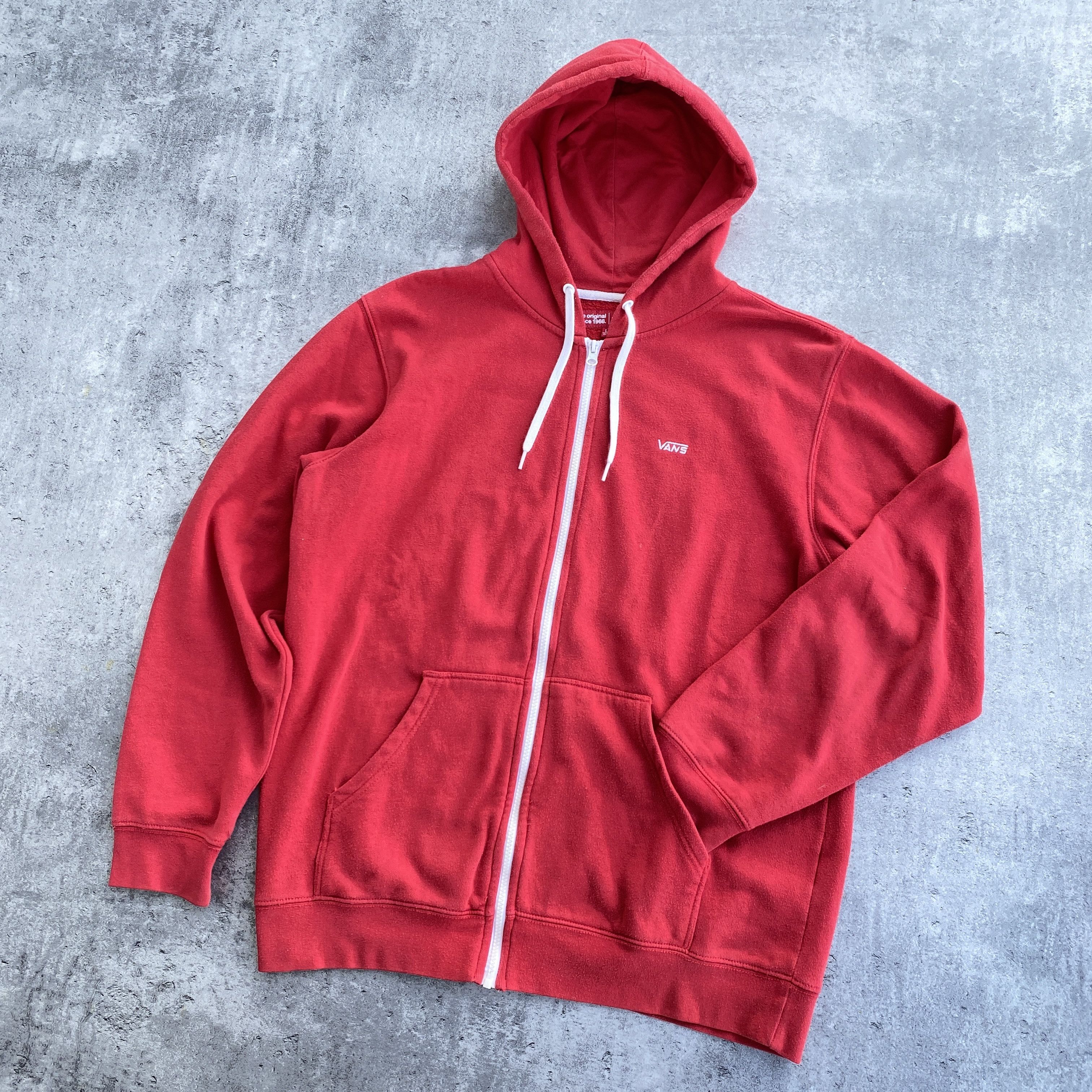 Vans Vans red boxy baggy zip-up hoodie - L Size US L / EU 52-54 / 3 - 4 Thumbnail