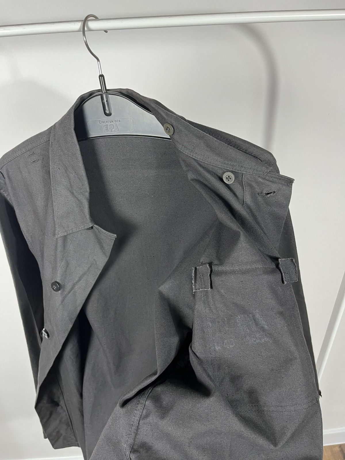 Other Vintage German Military Black Work Overshirt Jacket K48 Size US M / EU 48-50 / 2 - 11 Thumbnail