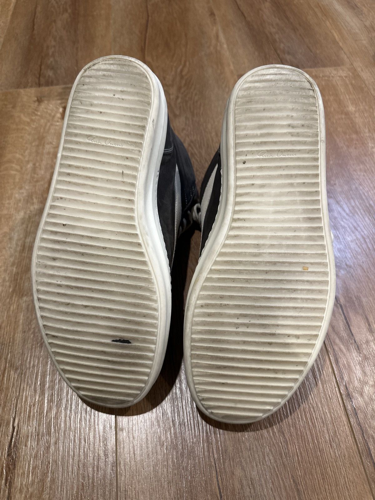 Rick Owens Drkshdw Rick Owen's DRKSHDW Black Vintage High Top Sneakers Men's Size US 8 / EU 41 - 5 Thumbnail